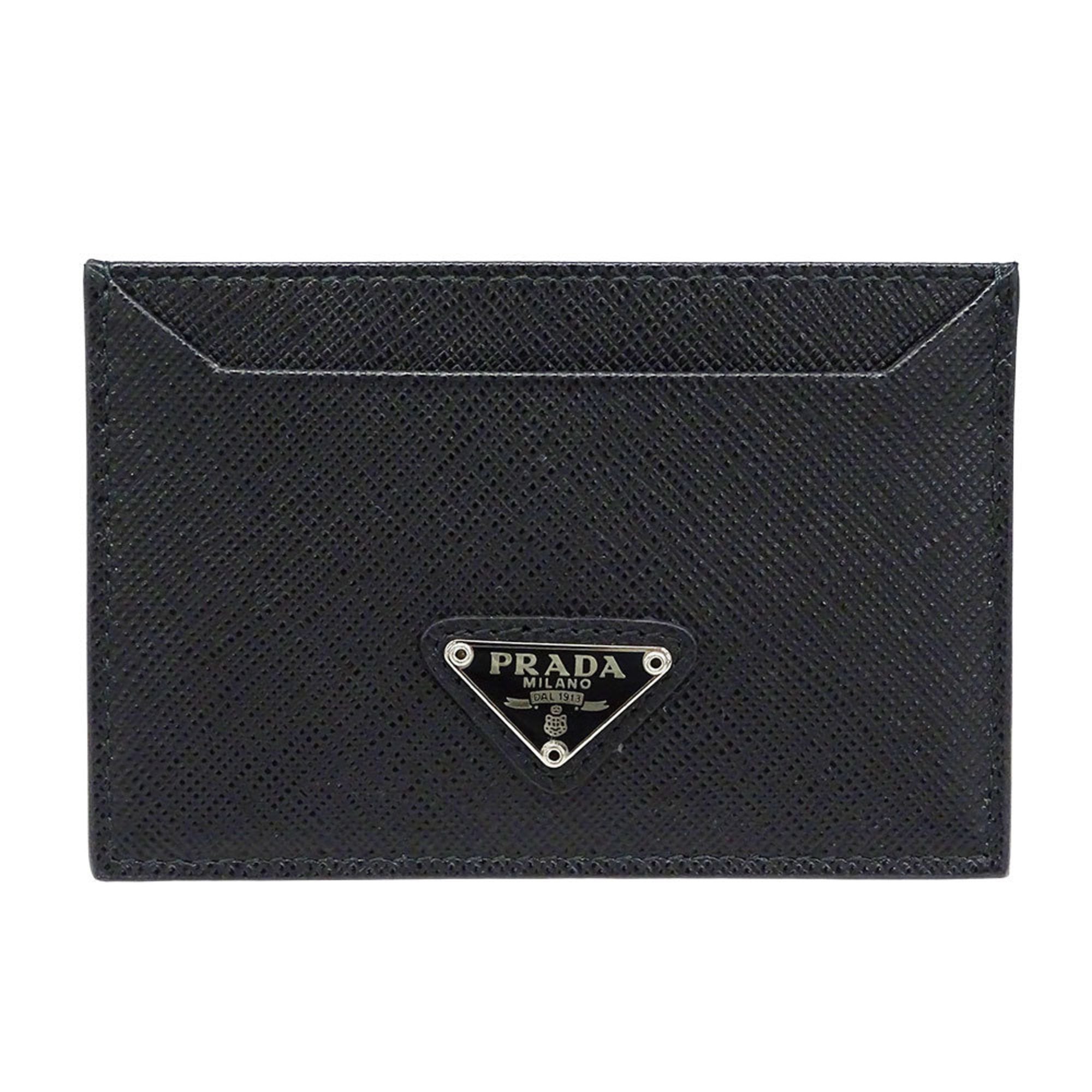 Prada Men’s Saffiano Black Card Case (1MC208) – Small, Simple Design