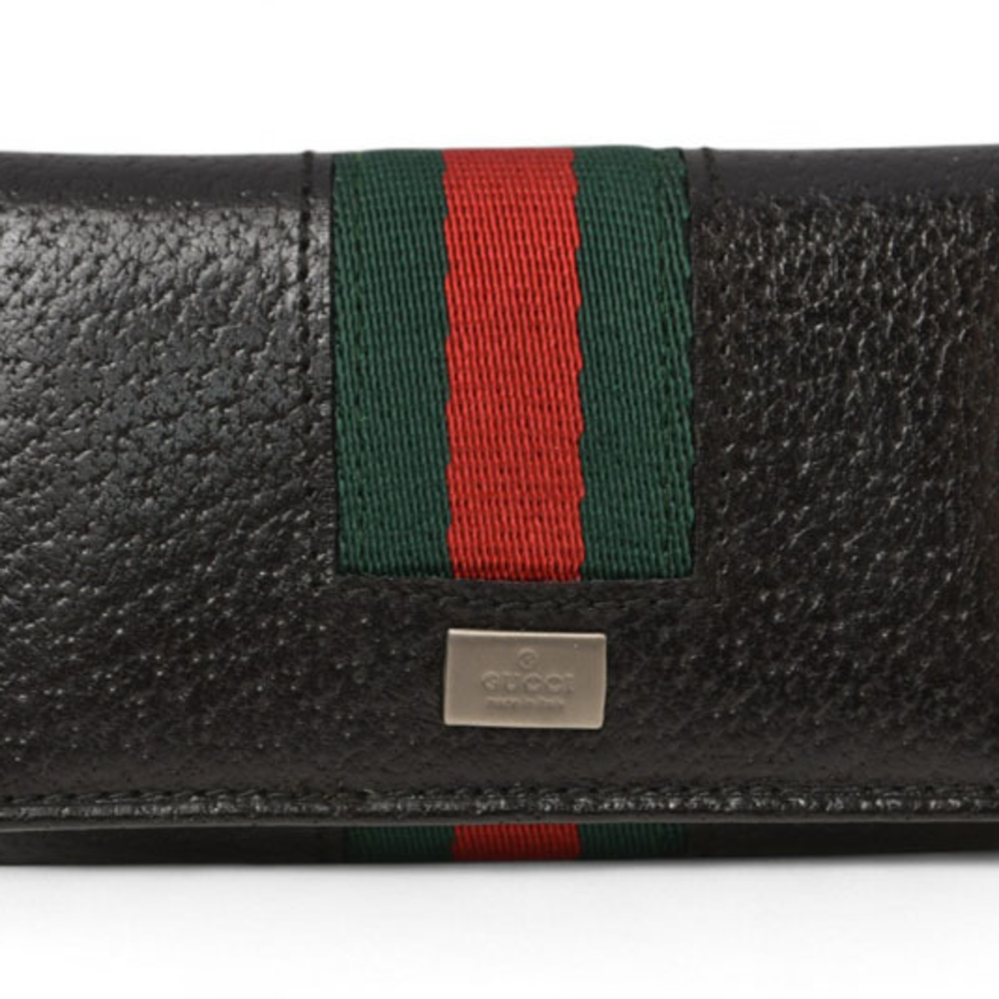 Gucci Outlet Key Case Keychain GUCCI 6-Ring Pigskin Sherry Line 033 0856