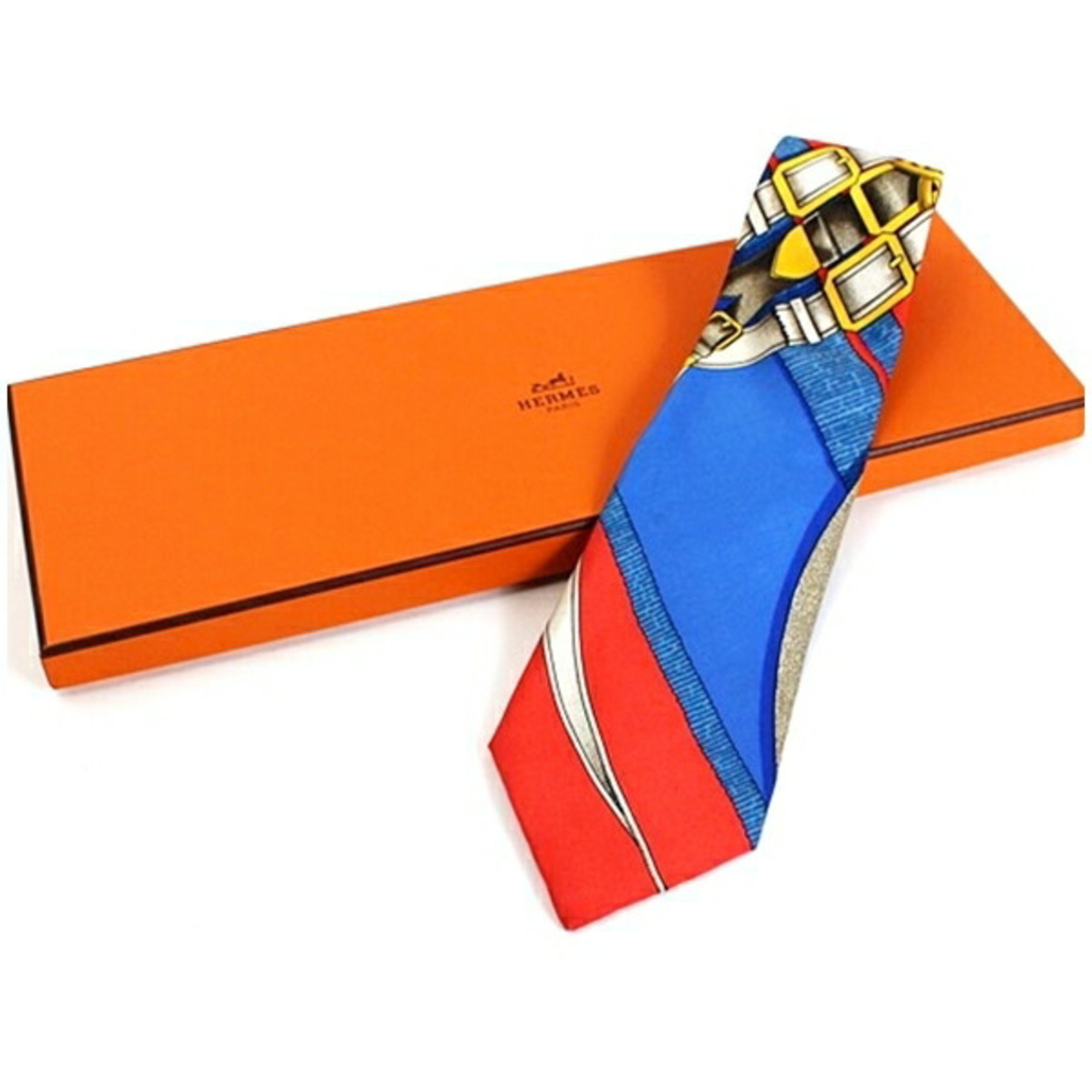 Hermes Silk Necktie Scarf Pattern HERMES Men’s
