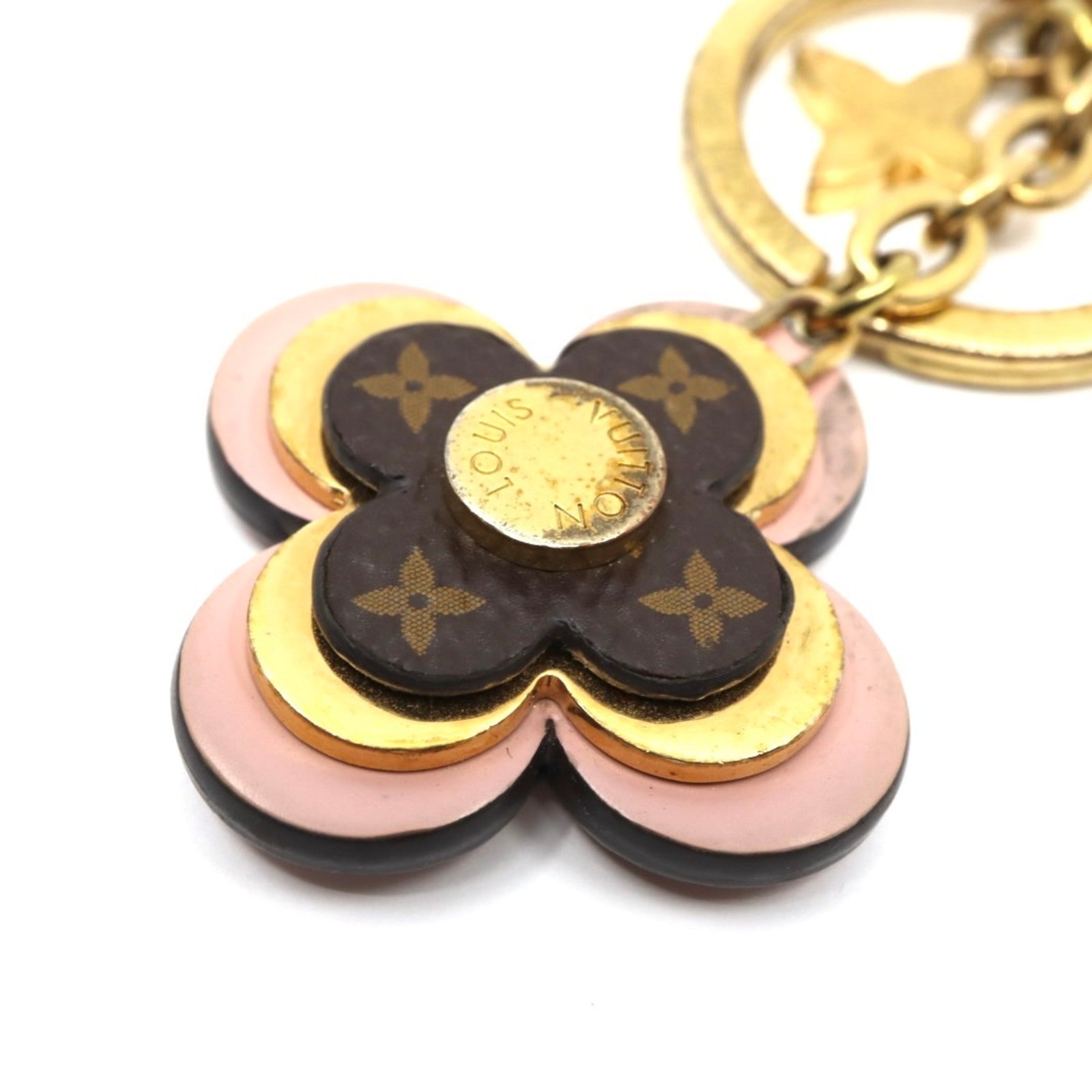 LOUIS VUITTON Porte-ClÃ©s Blooming Flower BB Keychain Monogram Bag Charm M63085 i2