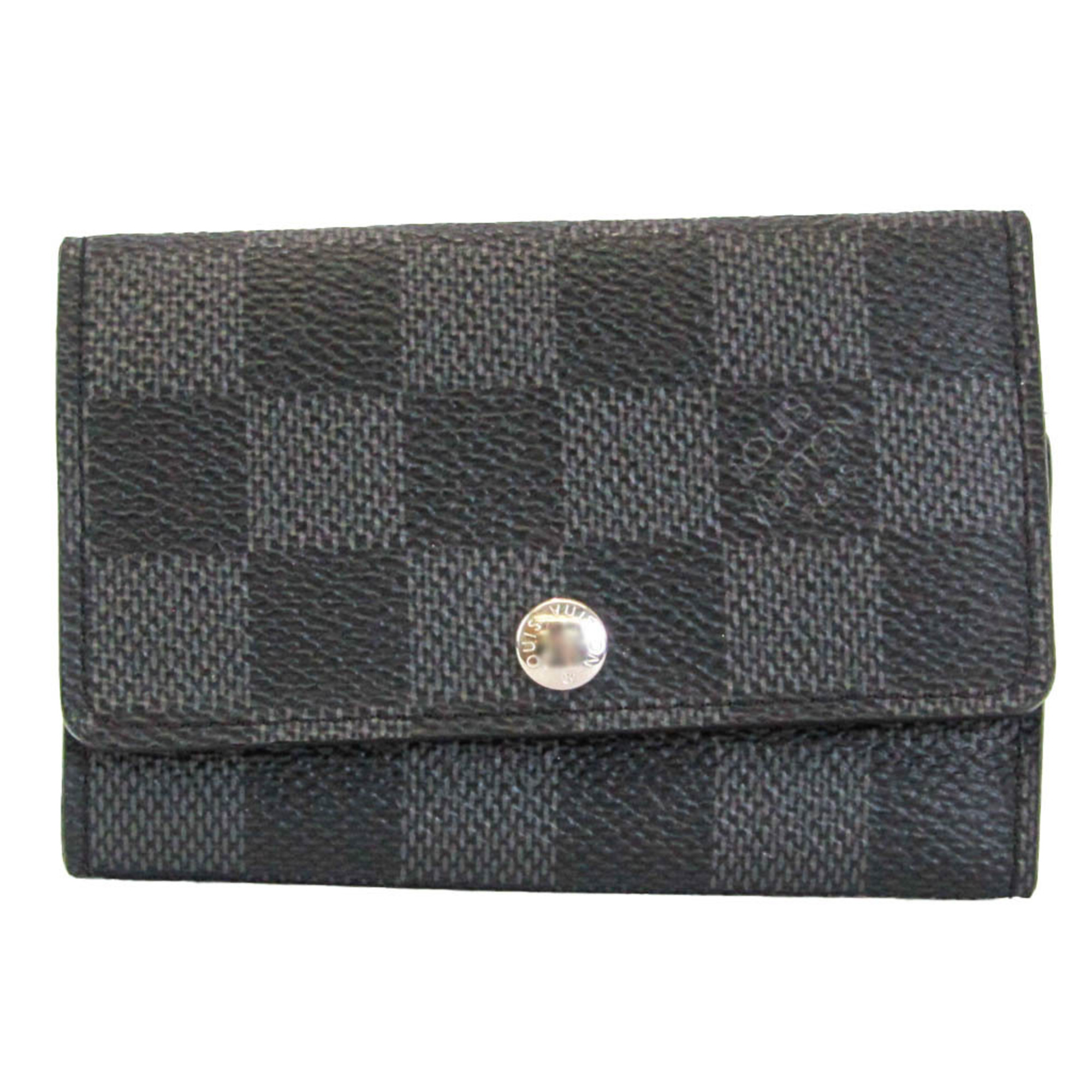 Louis Vuitton Damier Graphite Multicles 6 N62662 Men,Women Damier Graphite Key Case Damier Graphite