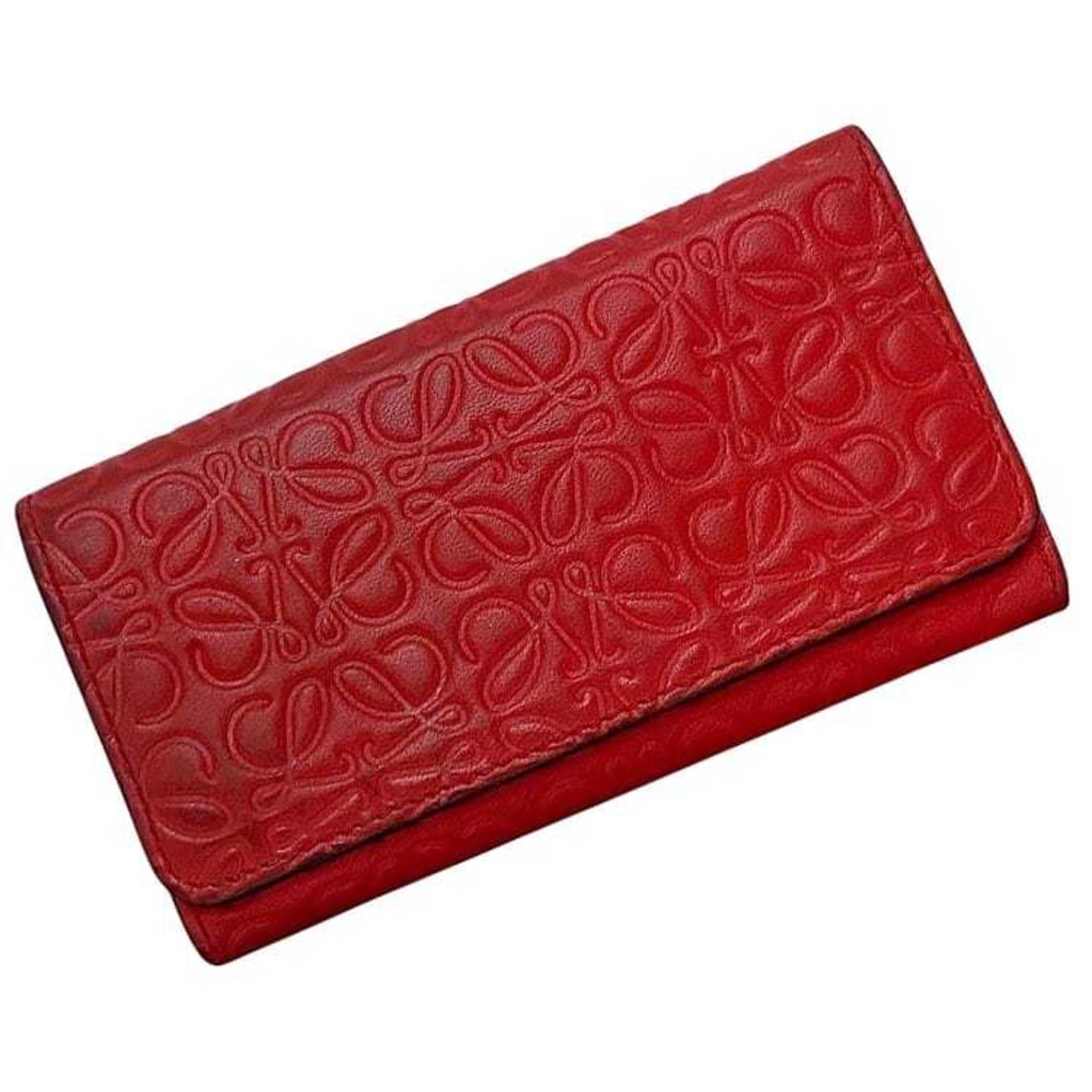 Loewe 6-ring key case ec-23814 Red Repeat Anagram 160.17.010 Leather 411706 LOEWE Men’s and Women’s
