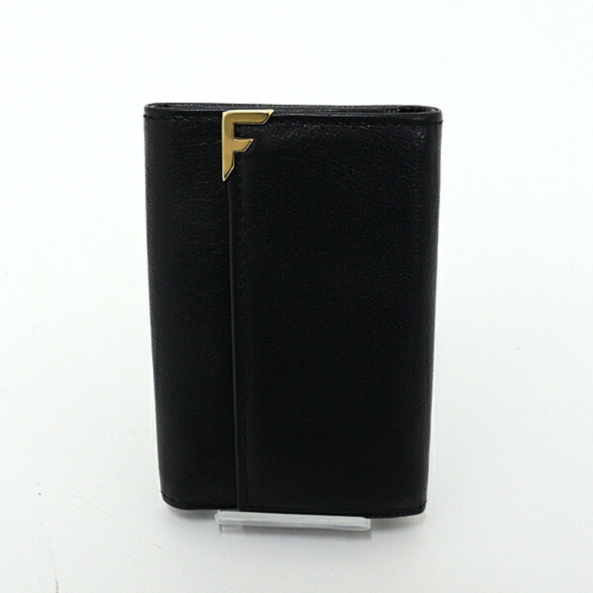 Salvatore Ferragamo 6-ring key case 226076 Black leather