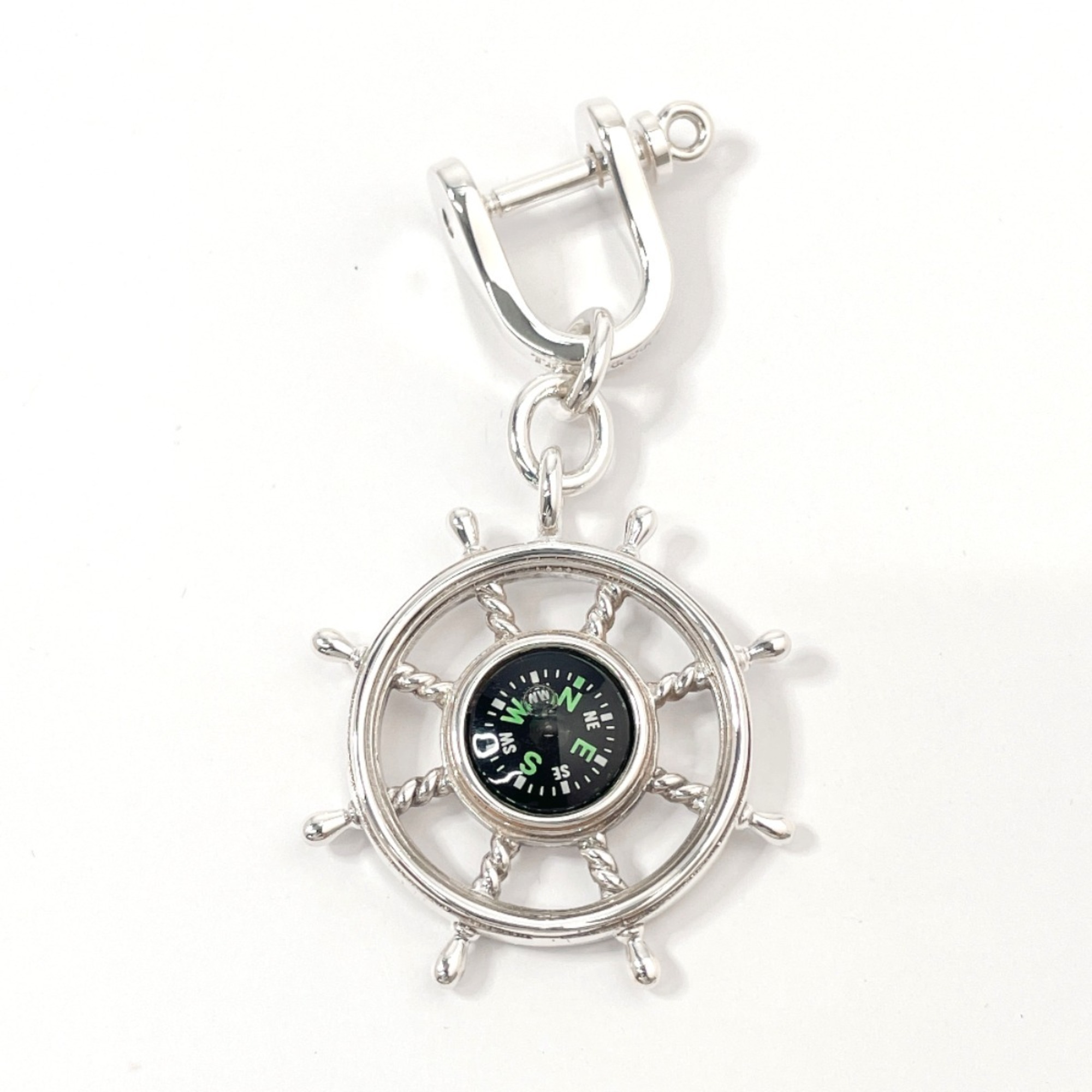 TIFFANY & Co. Tiffany Compass Keychain, 925 Sterling Silver, Unisex