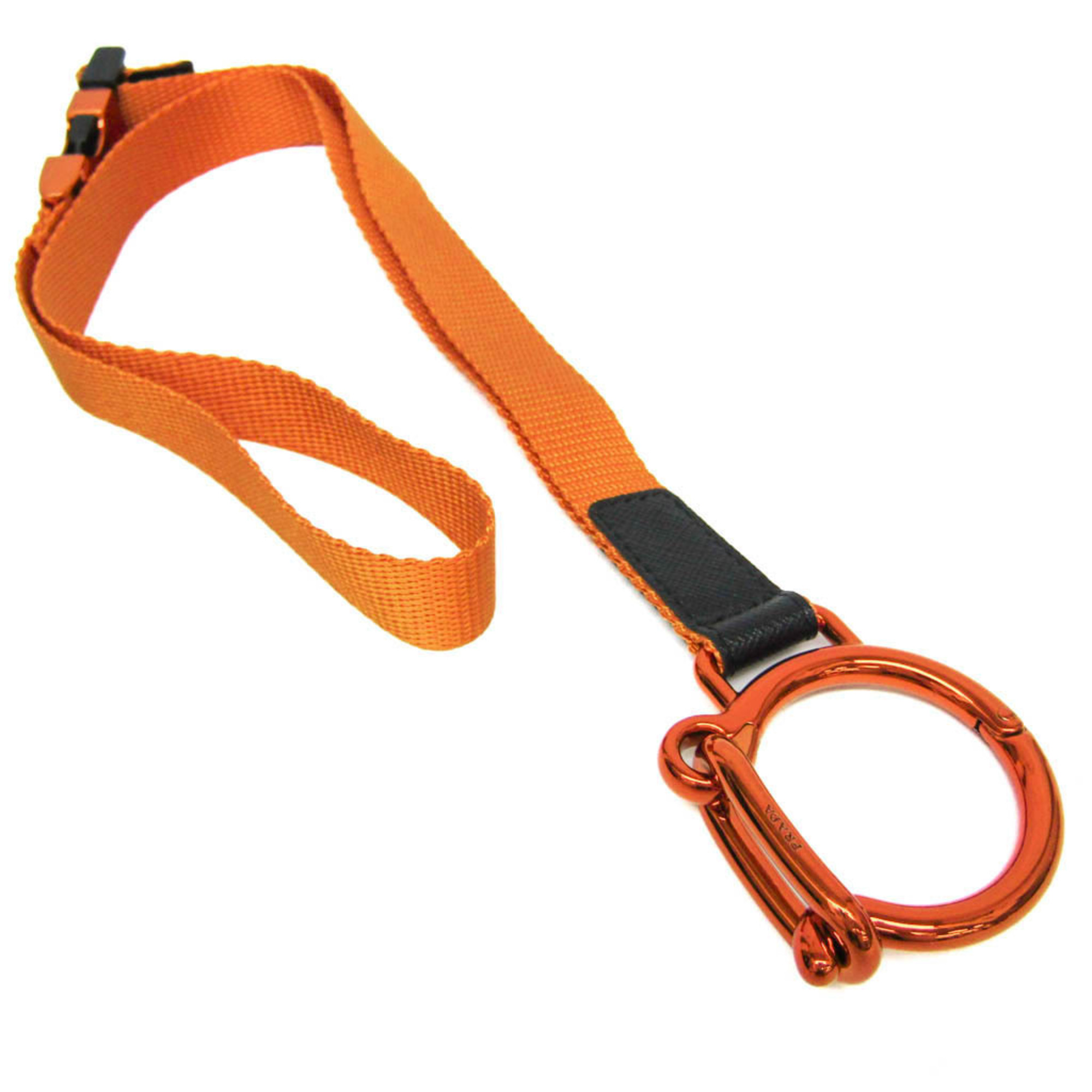 Prada Nylon Leather Orange Neck strap