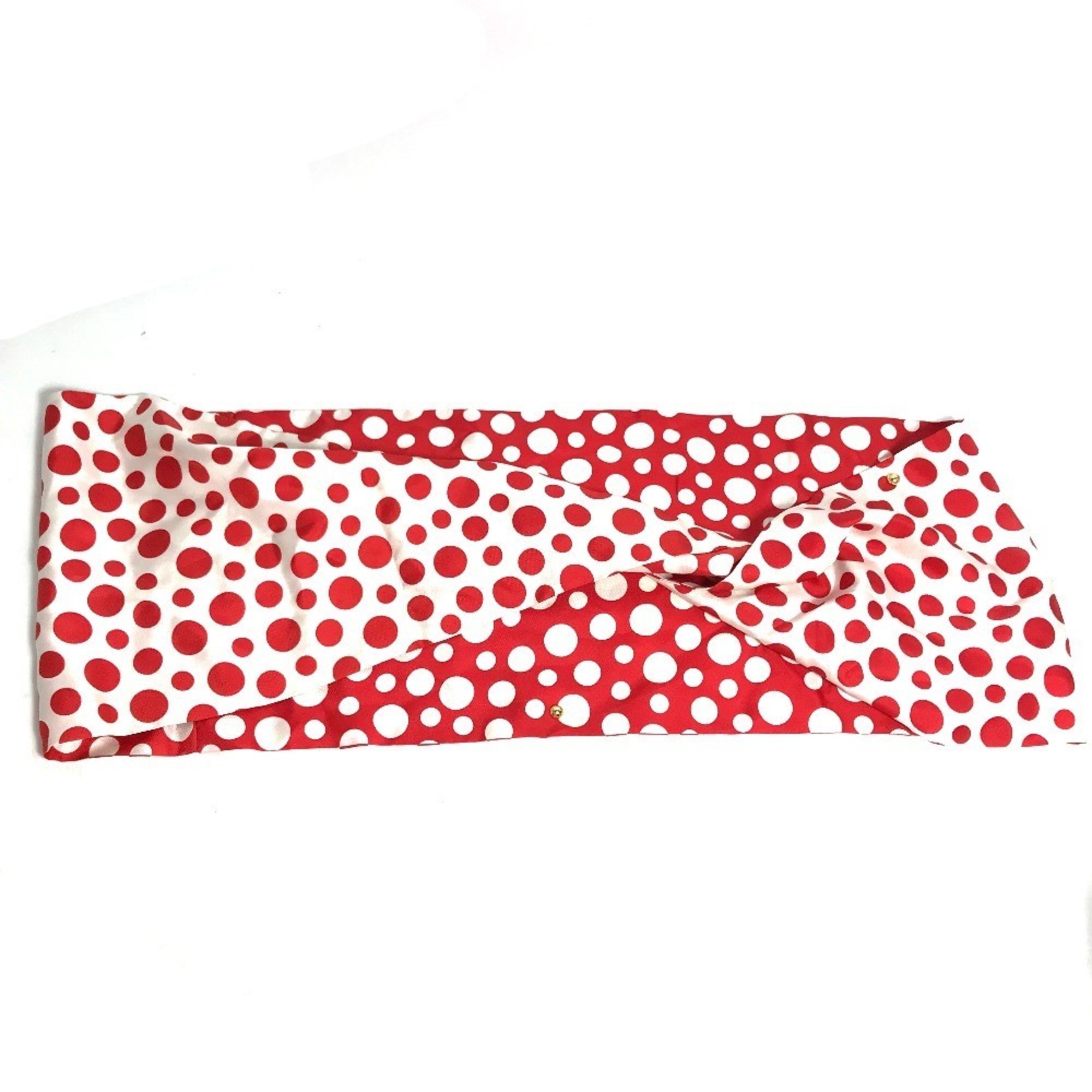 LOUIS VUITTON M74623 Yayoi Kusama Collaboration Snood Dot Infinity Scarf Silk Women’s Red