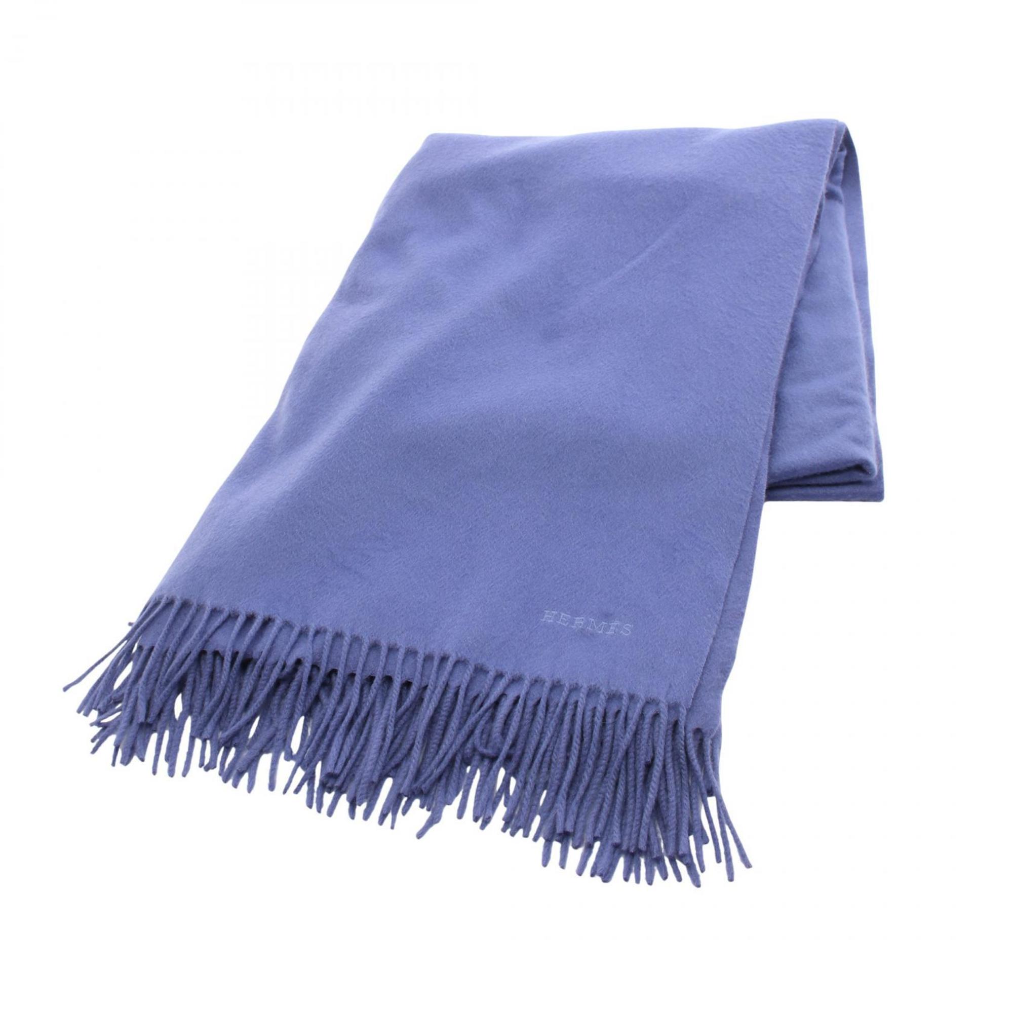 Hermes cashmere scarf/scarf stole for men and women in blue