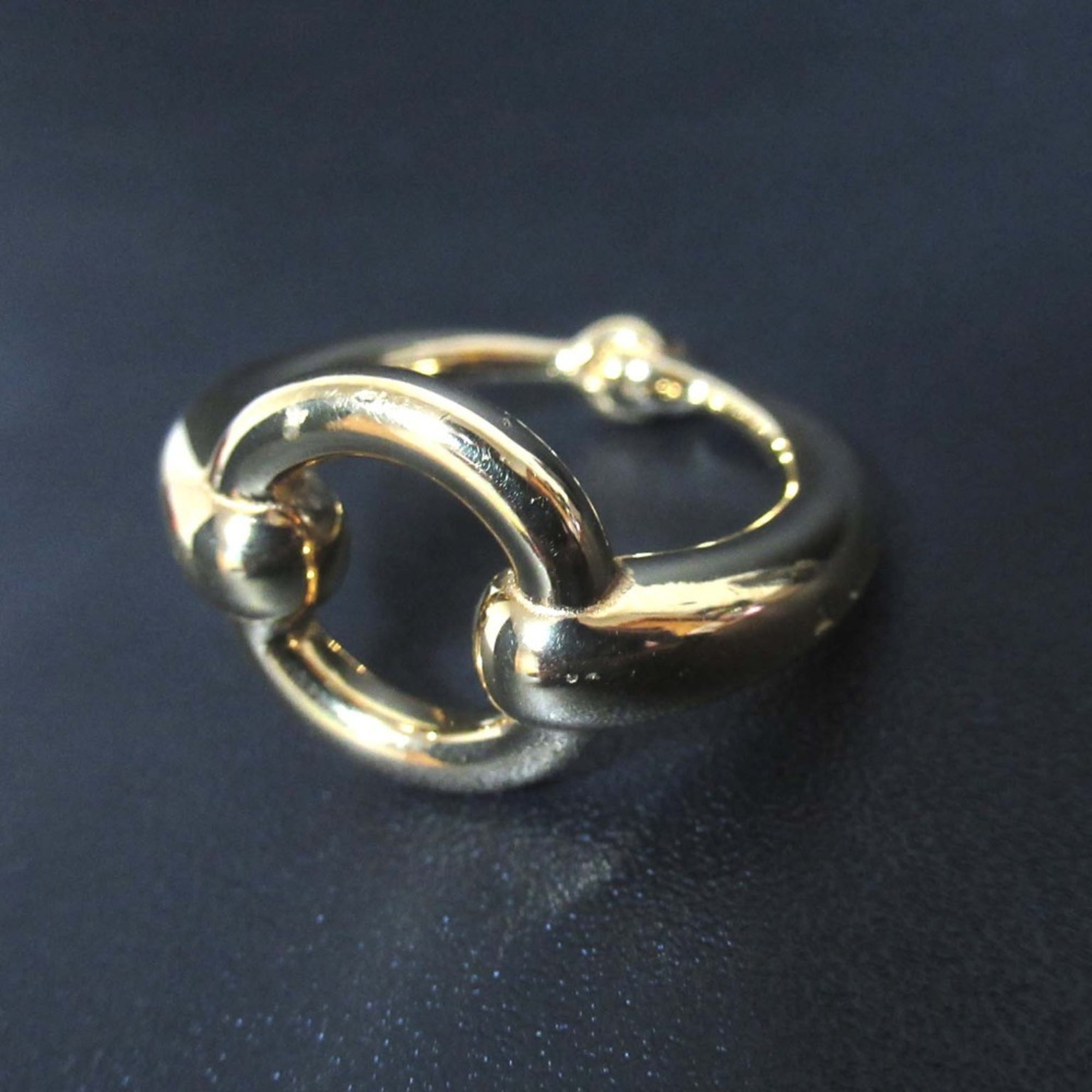 HERMES Karinu scarf ring, gold color, for women