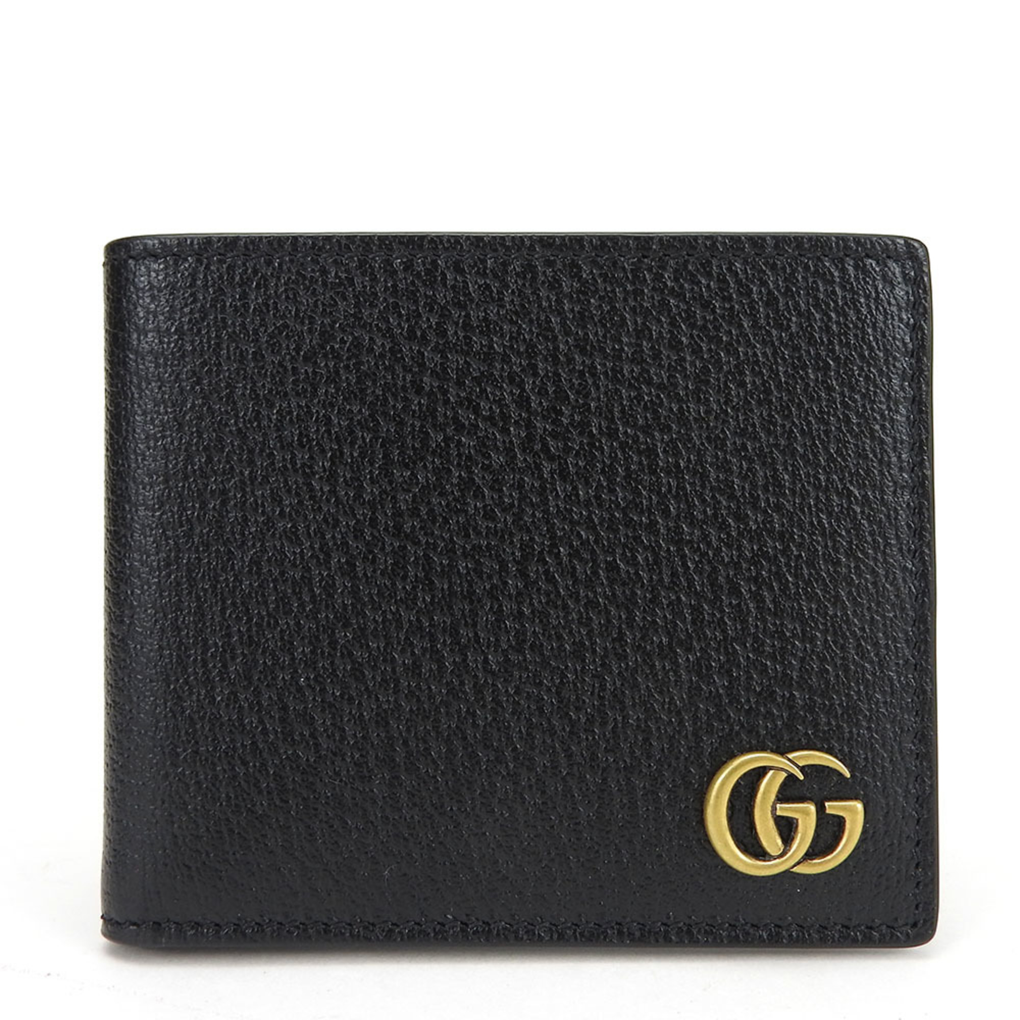 Gucci Wallet 428726 GG Marmont Leather Black Business Card Holder/Card Case Bifold Women’s Men’s GUCCI