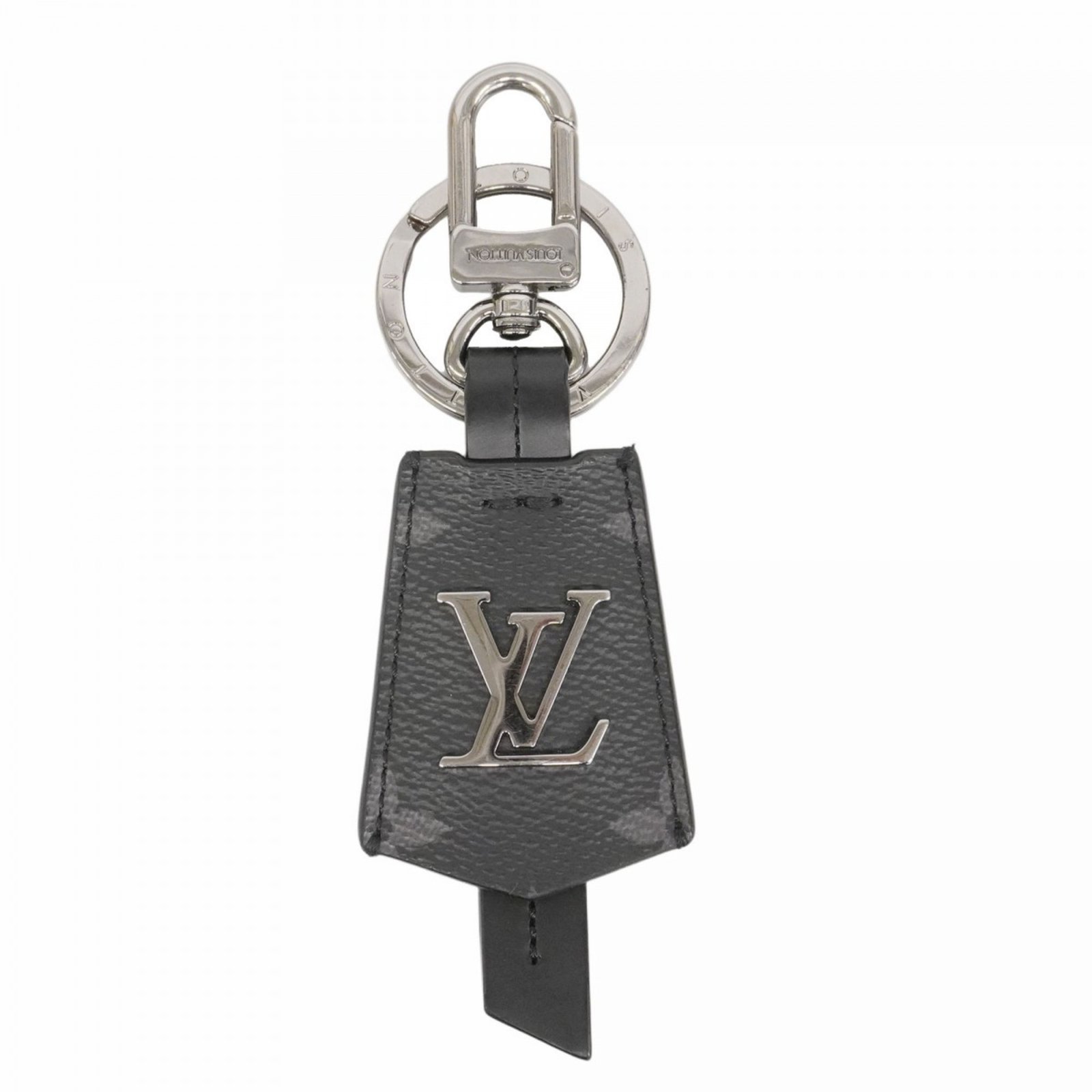 Louis Vuitton Monogram Eclipse Porte-ClÃ©s Cloche-ClÃ©s Keychain M63620 Black Men’s