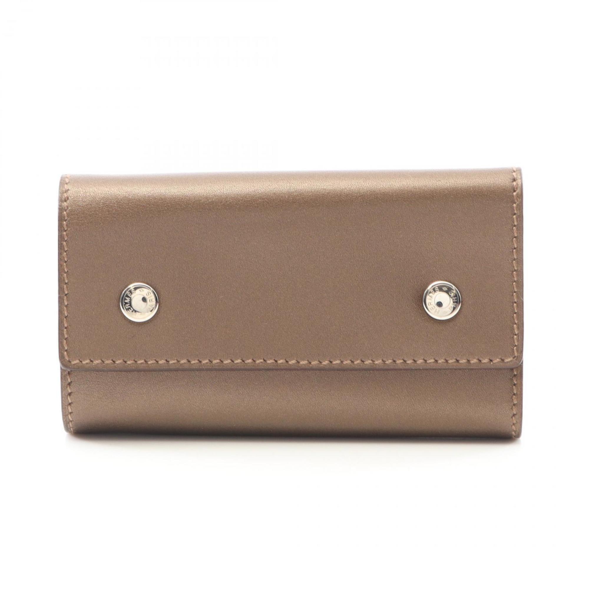 Hermes HermÃ¨s Serie key case, accessory, leather, Swift brown, for women