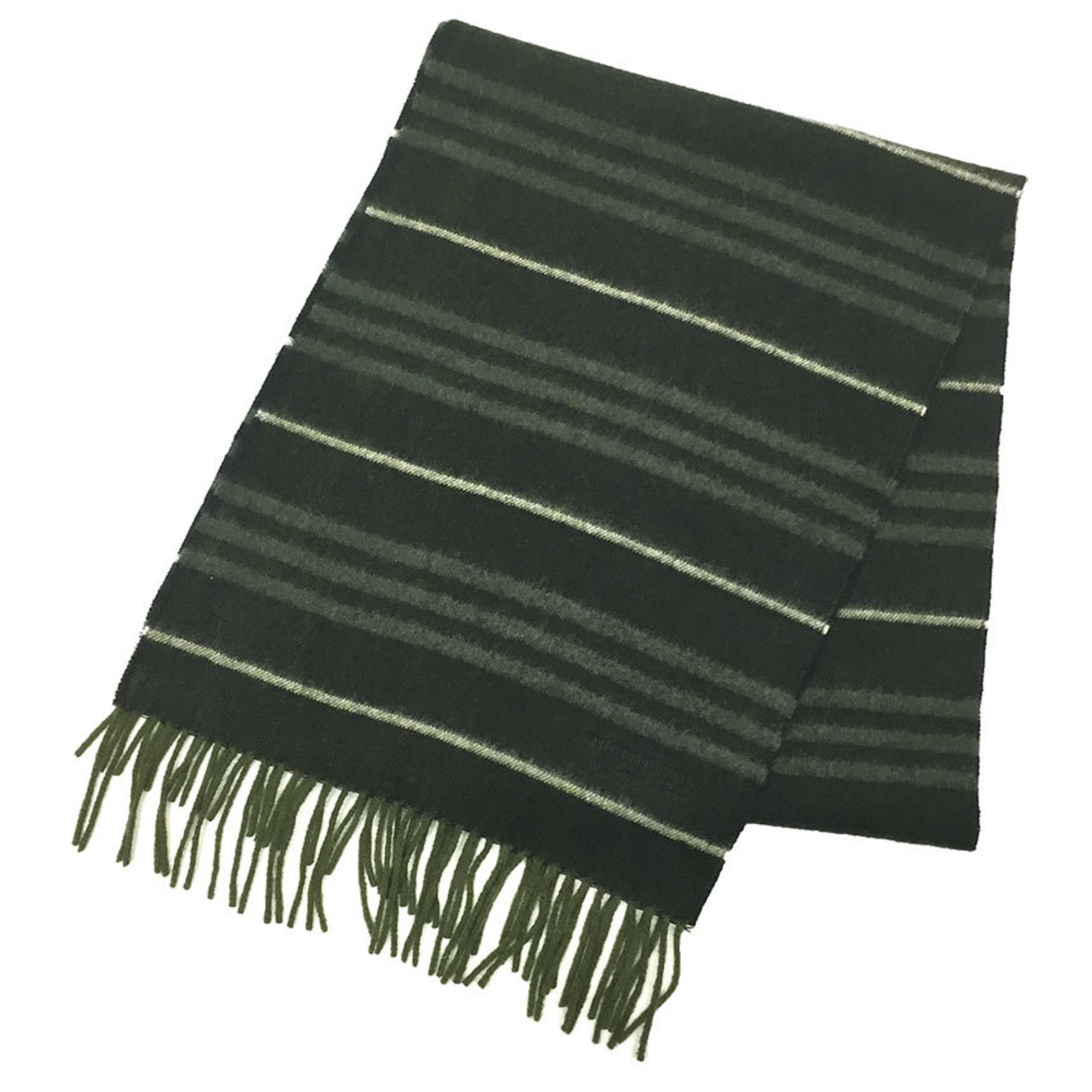 BURBERRY BLACK LABEL Burberry Black Label Scarf Khaki Cashmere Unisex