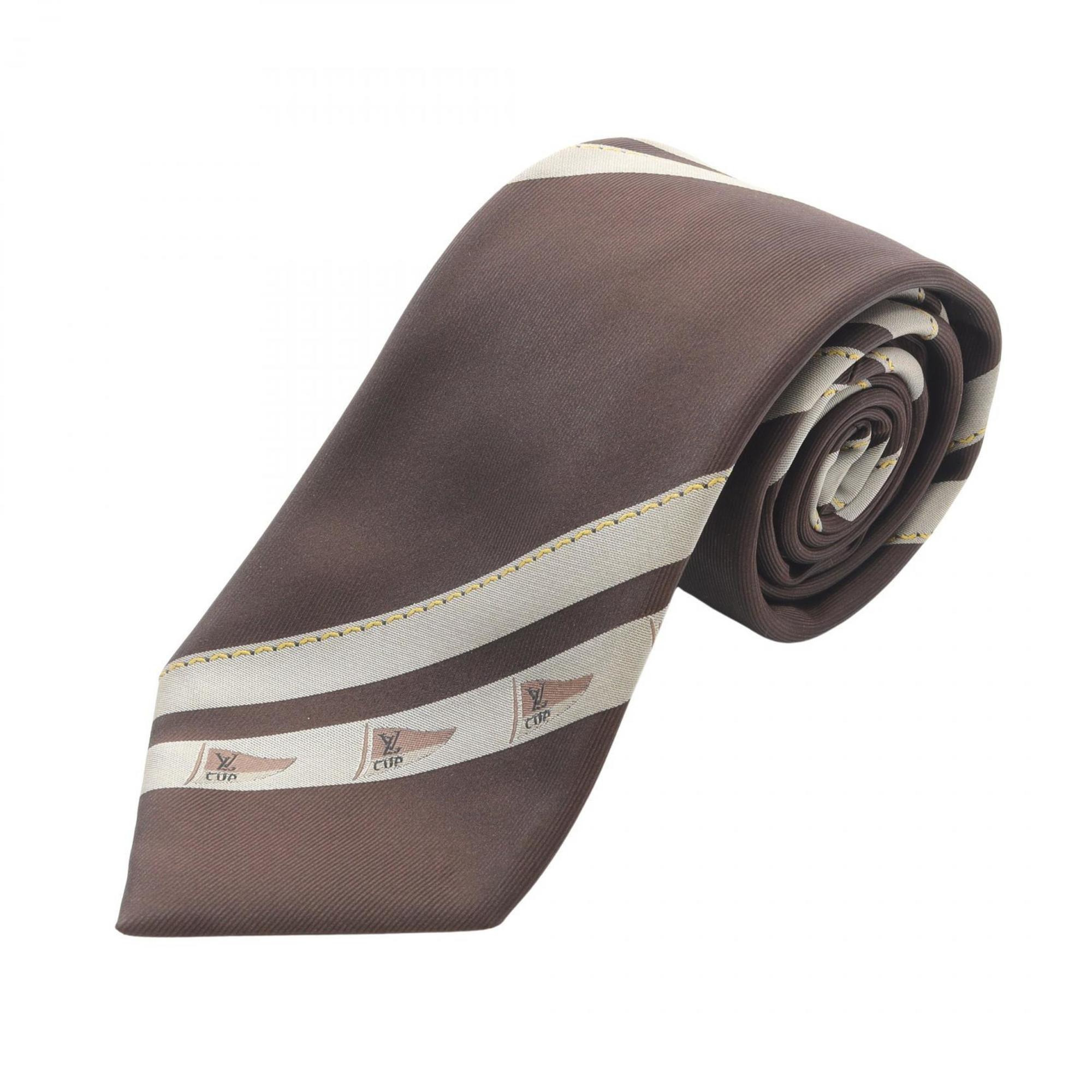 Louis Vuitton LV CUP Tie, Silk, Men’s, Brown