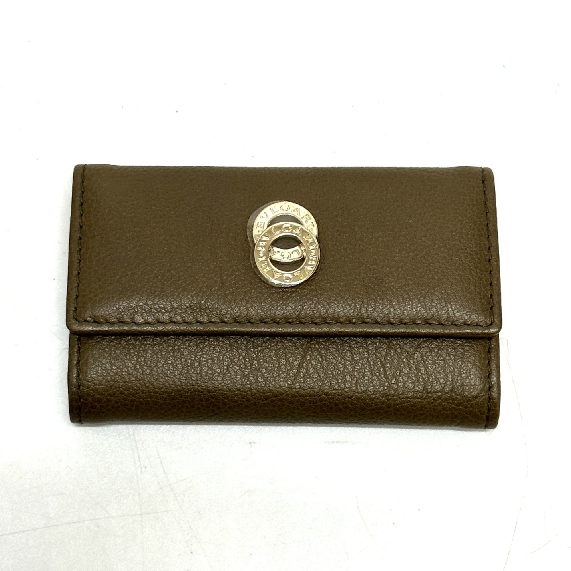 Bvlgari key Key Case Brown