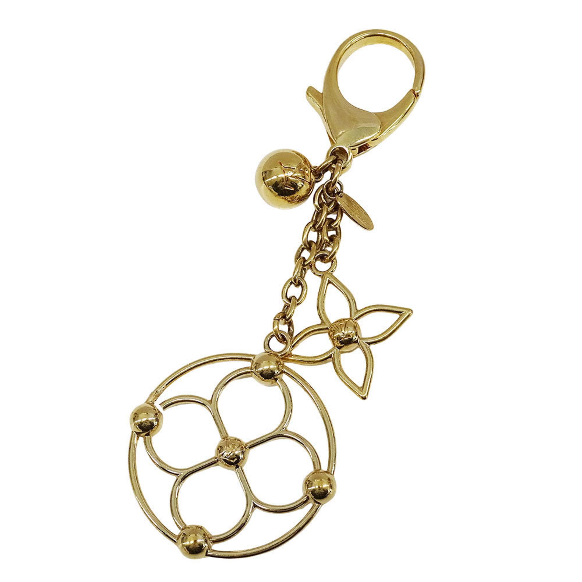 Louis Vuitton Women’s Metal Bag Charm, Bloomy Gold, M67931, Keychain