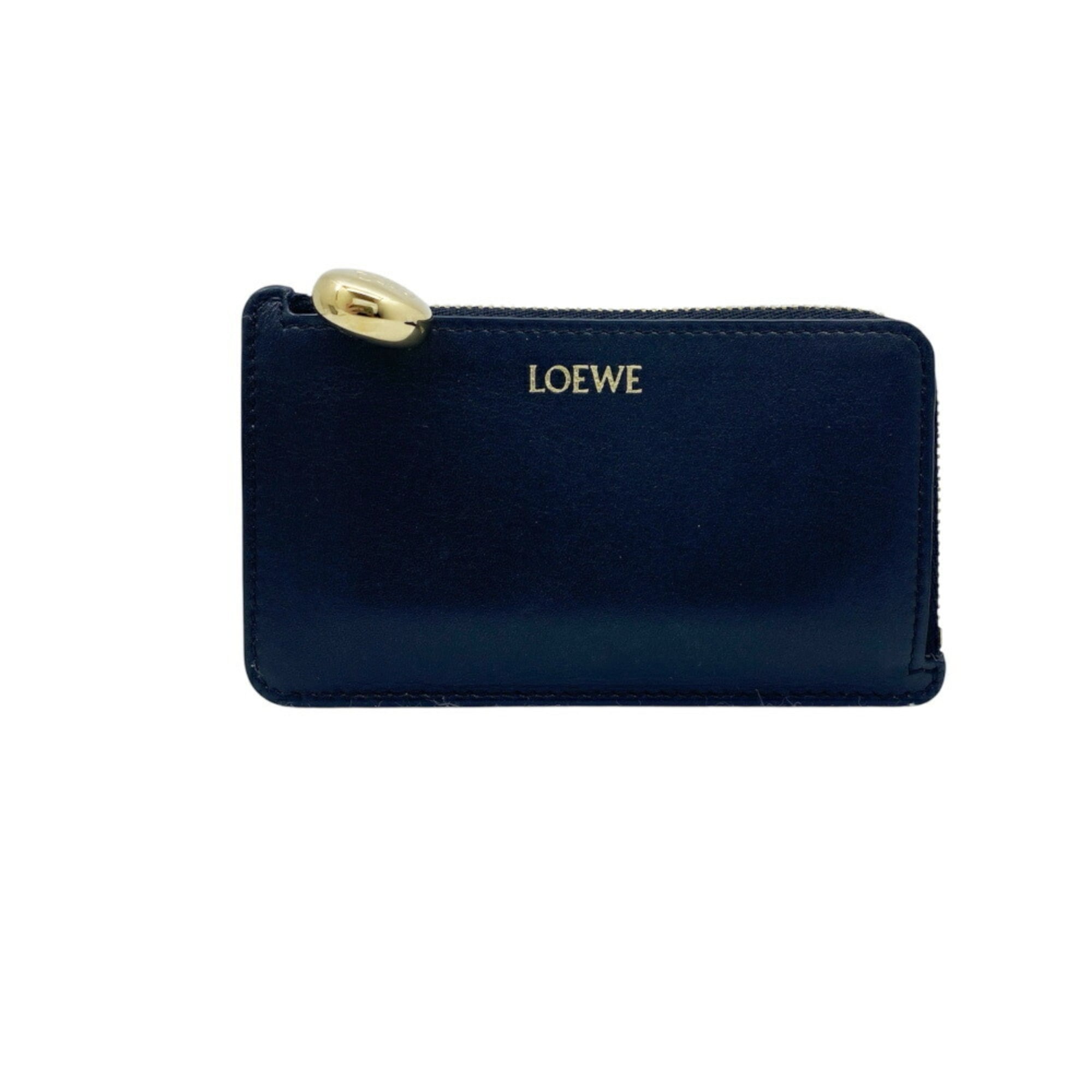 LOEWE Pebble Coin and Card Case, Black, CANBZ40X01. Wallets, coin cases, card cases for men women.