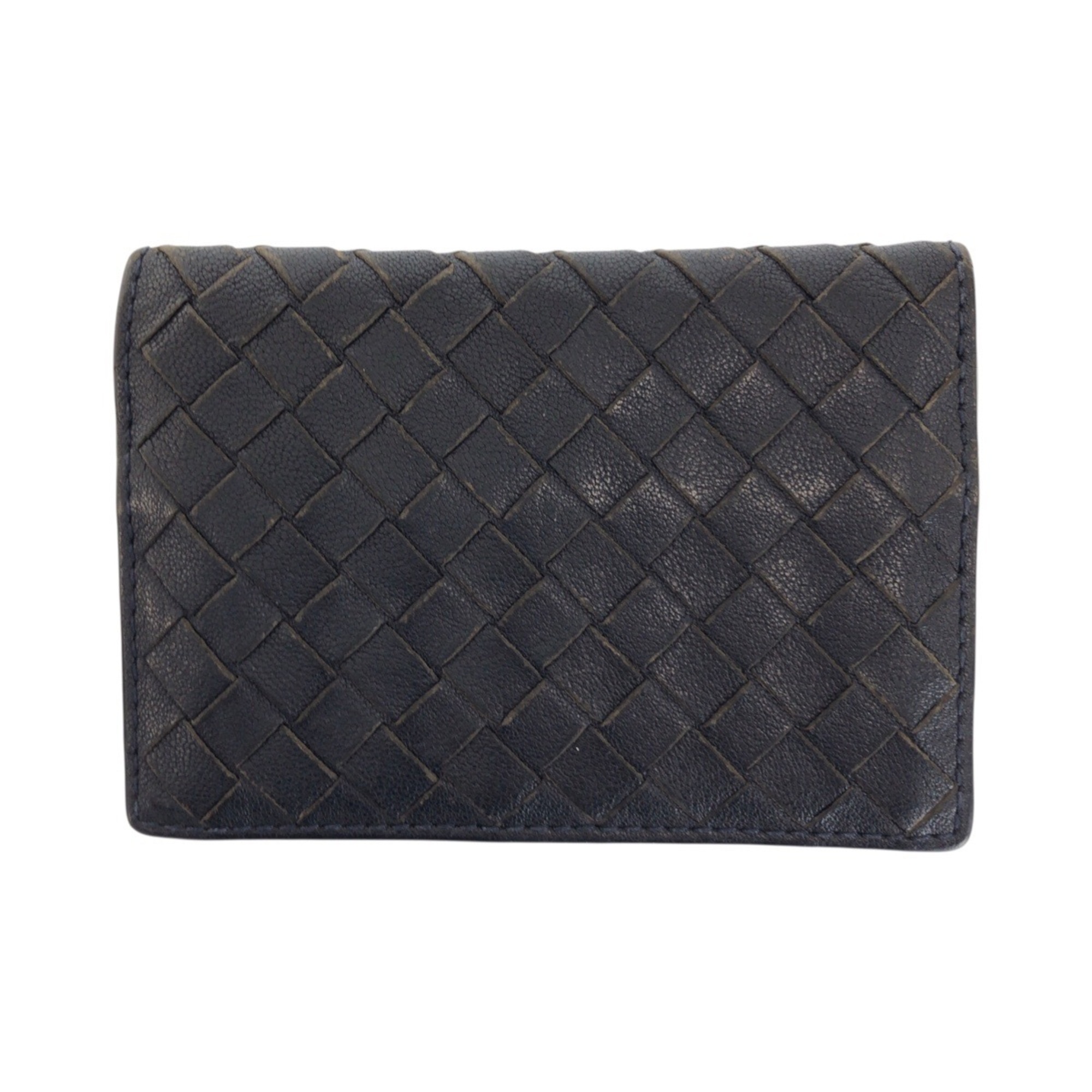 BOTTEGA VENETA Intrecciato Leather Card Case/Pass Case for Men