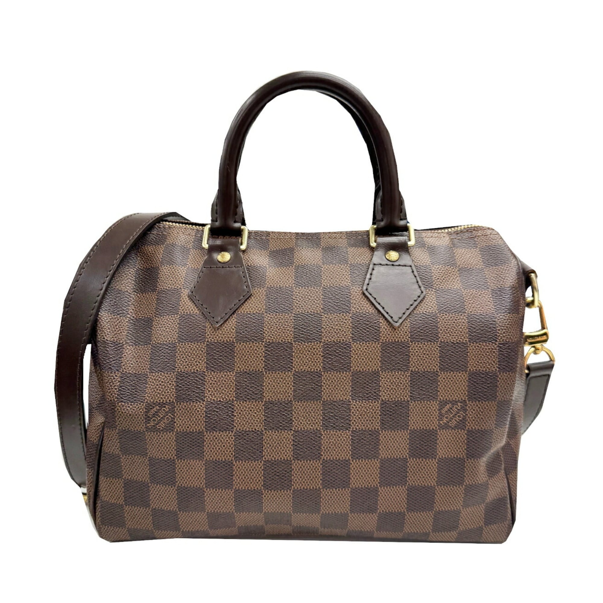 LOUIS VUITTON Speedy Bandouliere 25 N41181 Damier Ebene Shoulder Bag/Handbag for Men and Women
