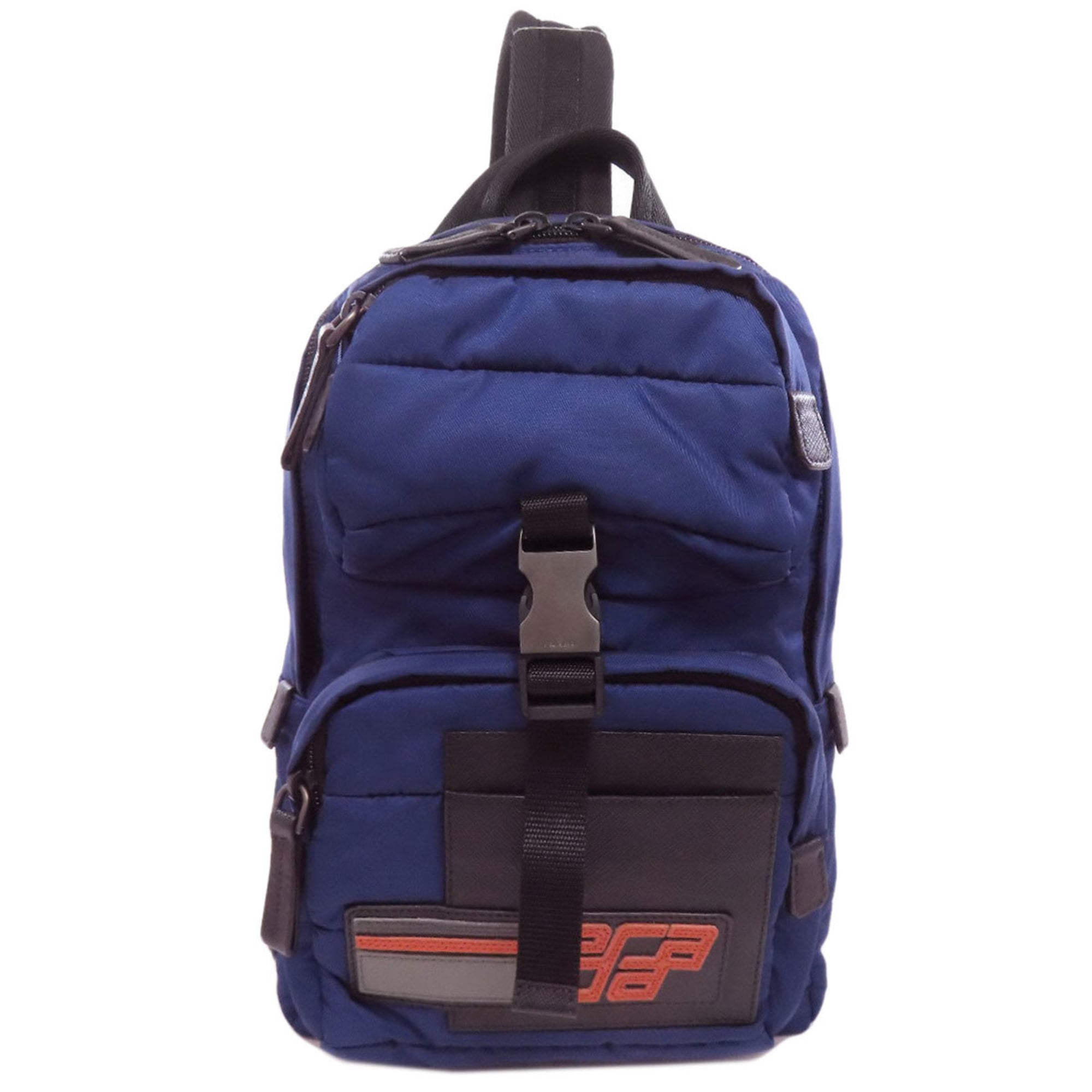 Prada logo hardware body bag nylon material women’s