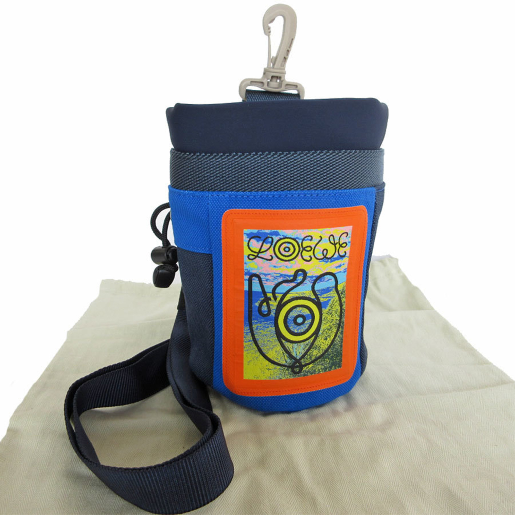 LOEWE Shoulder Bag Canvas Navy Blue Multicolor Men’s Women’s s0271i