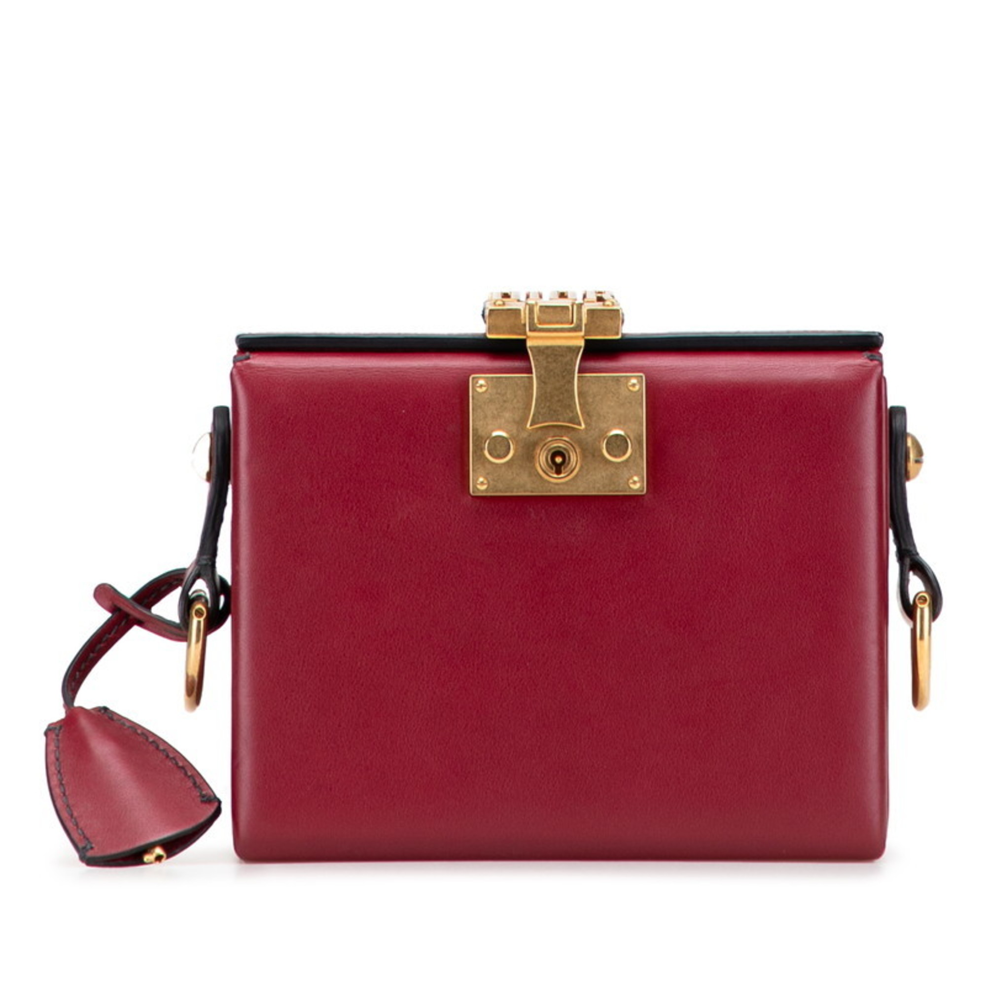 Christian Dior Dior Addict Small Box Shoulder Bag in Red Leather for Women