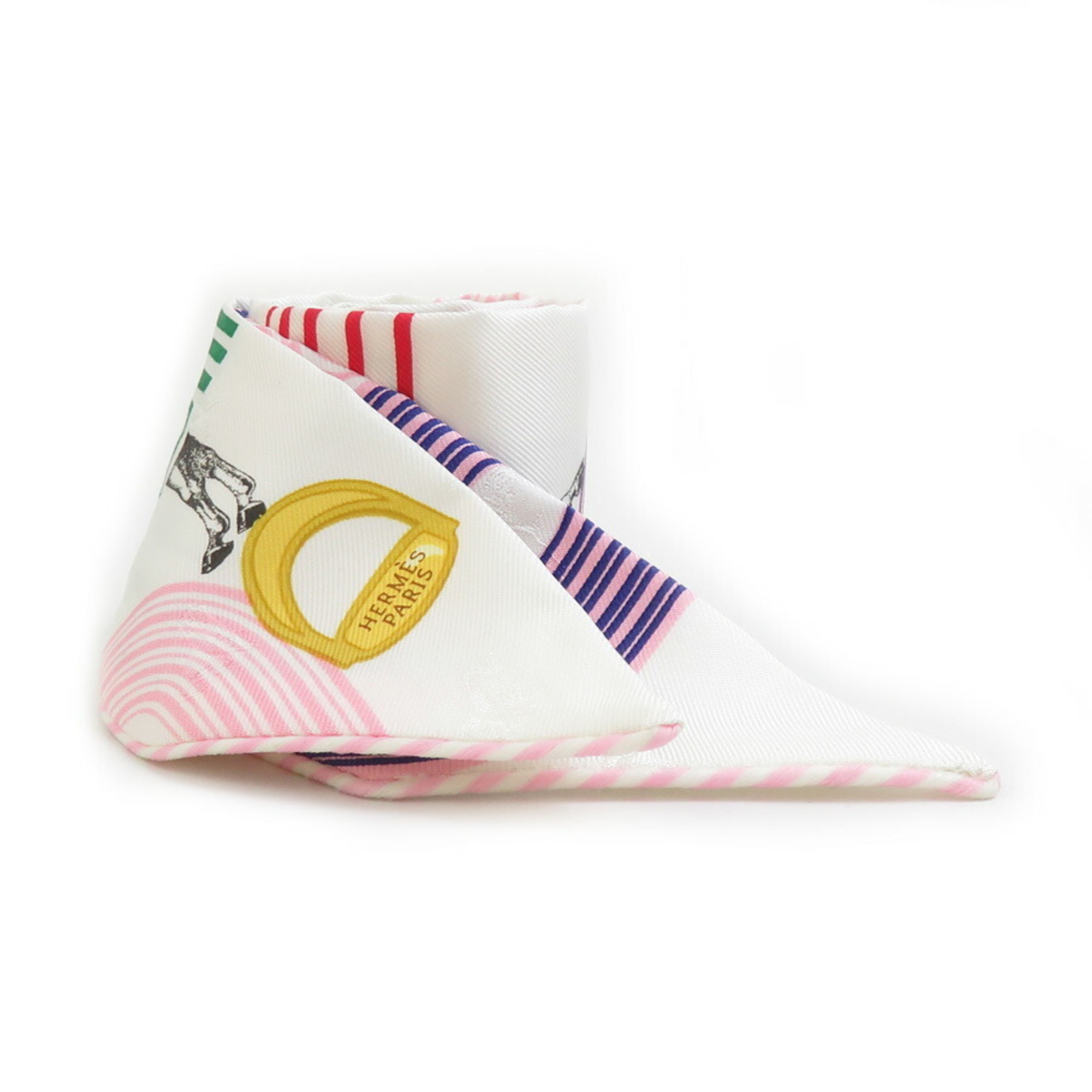 Hermes HermÃ¨s Twilly Silk Scarf in White and Multicolor for Women (e60781g)