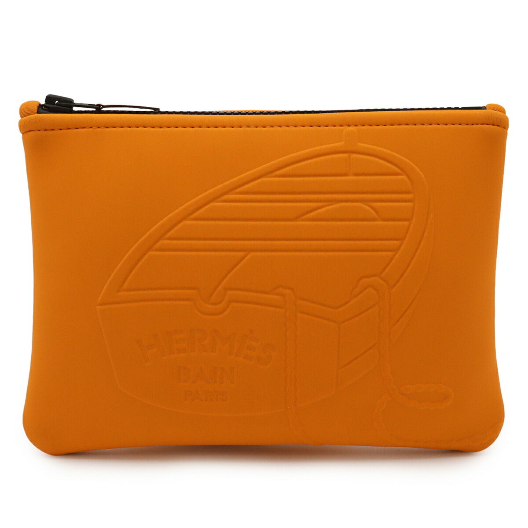 HERMES Neoban Thalassa PM Pouch Multi-Pouch Polyamide Elastane Orange