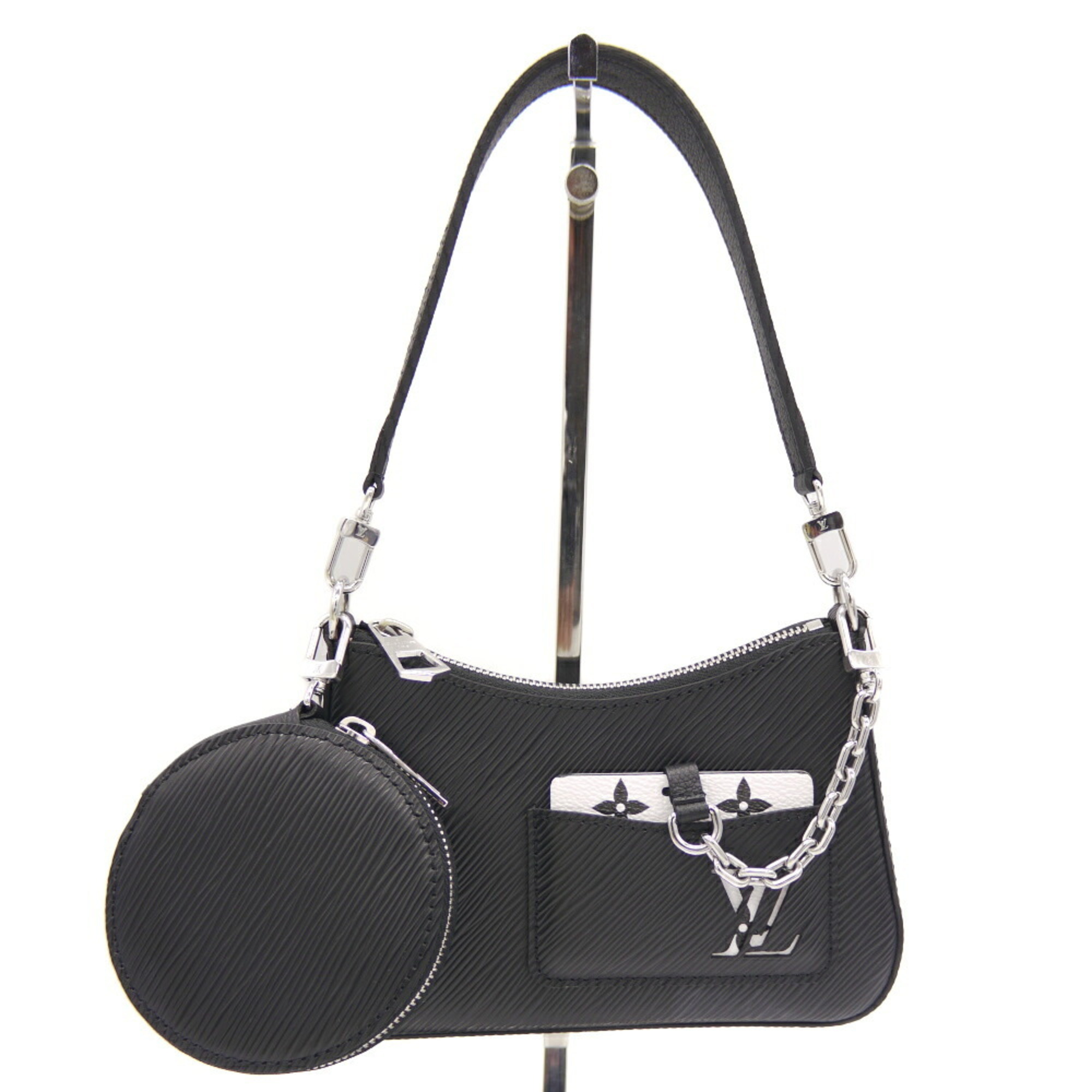 LOUIS VUITTON Louis Vuitton Malellini Epi Noir Shoulder Bag M20998