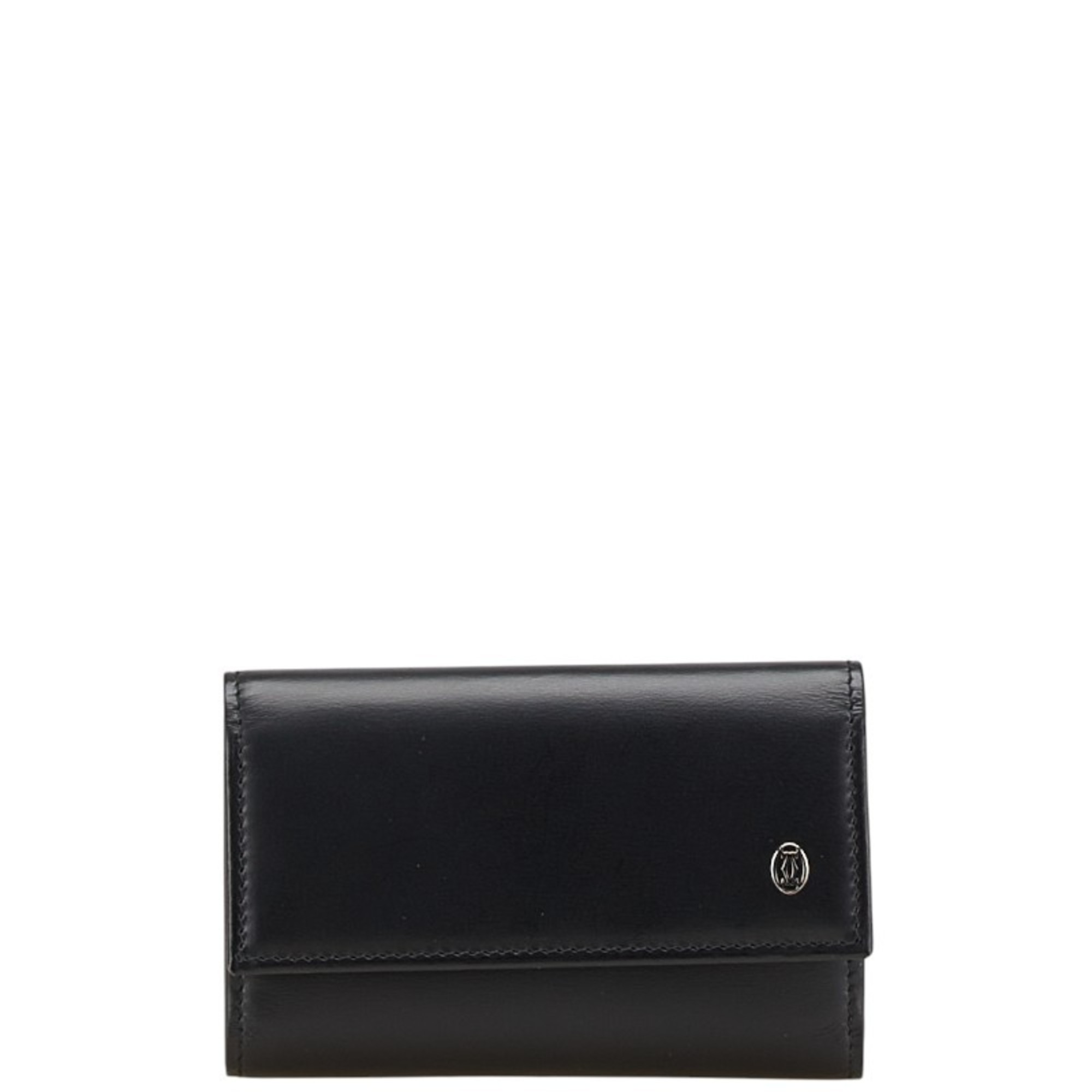 Cartier Must Line 6-ring Key Case, Black Leather, Men’s