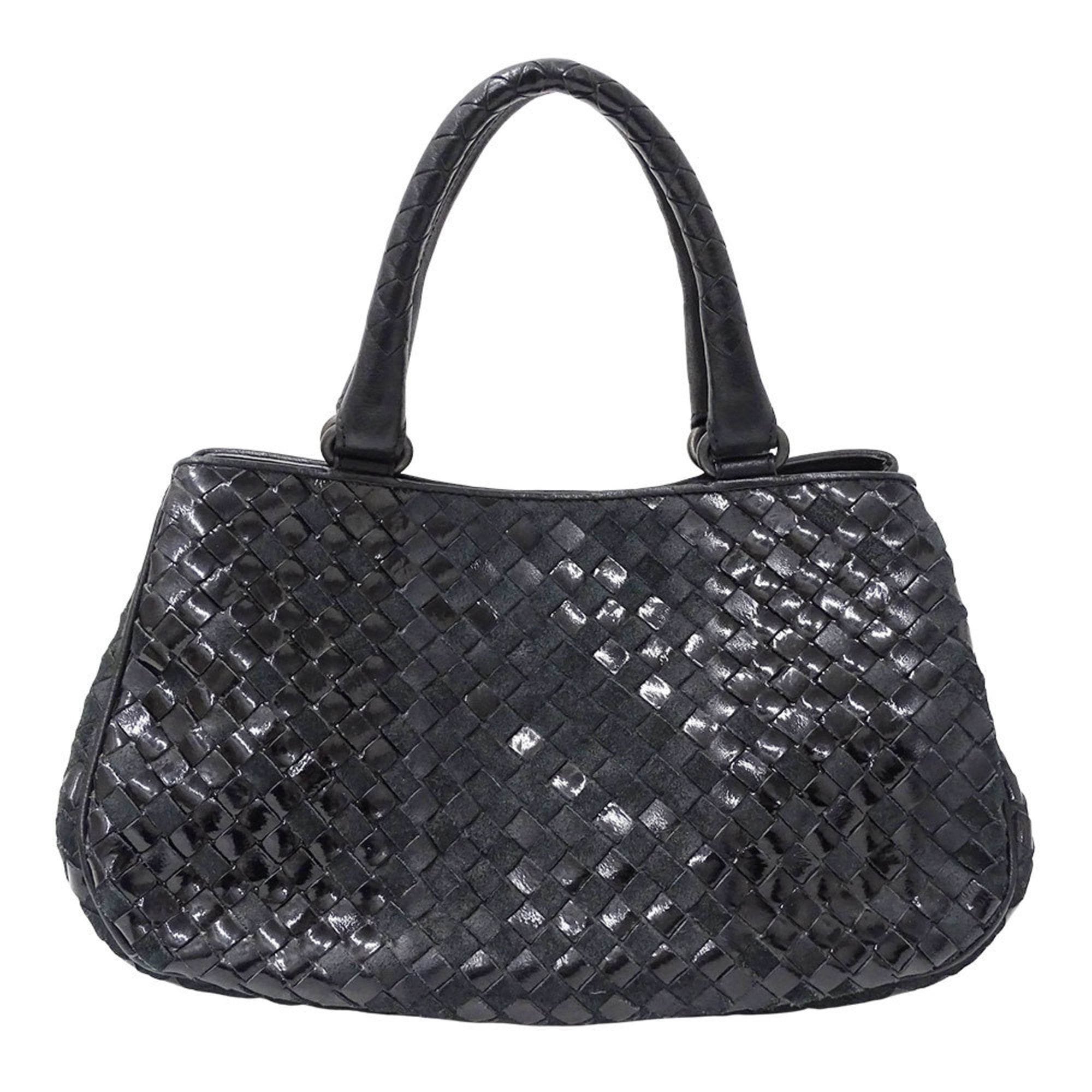 Bottega Veneta Women’s Intrecciato Handbag in Black Leather (199875)