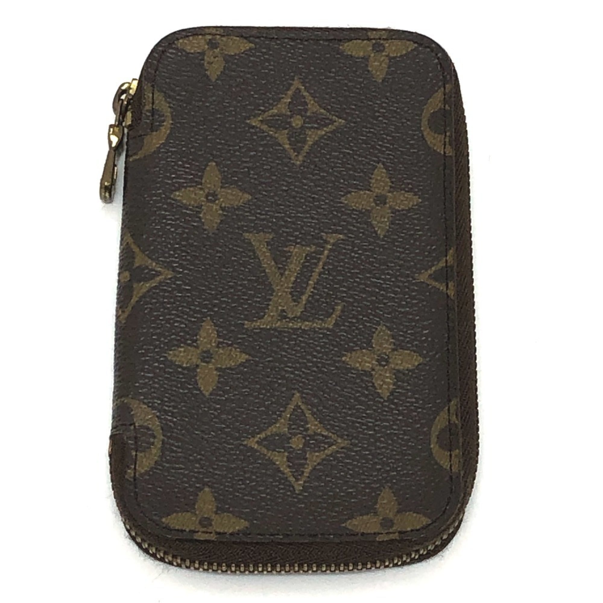 LOUIS VUITTON M62610 Monogram Canvas Pochette 6 ClÃ©s Round 6-Key Case in Brown, Women’s