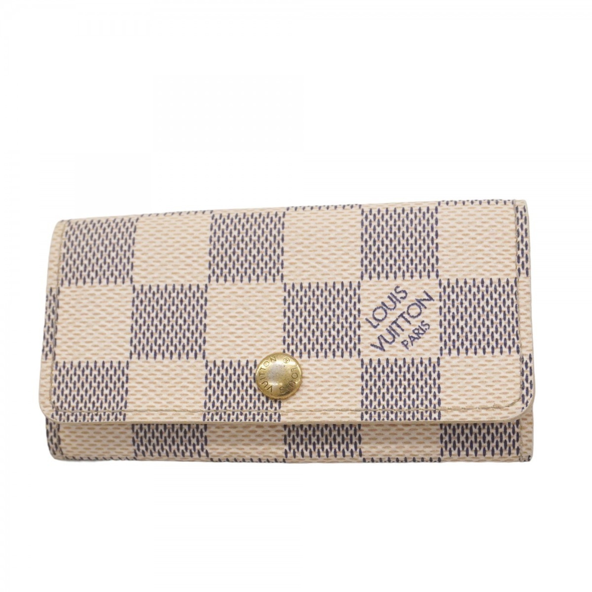 Louis Vuitton Damier Azur Multicle 4 Key Case N60020 White Women’s P1879366