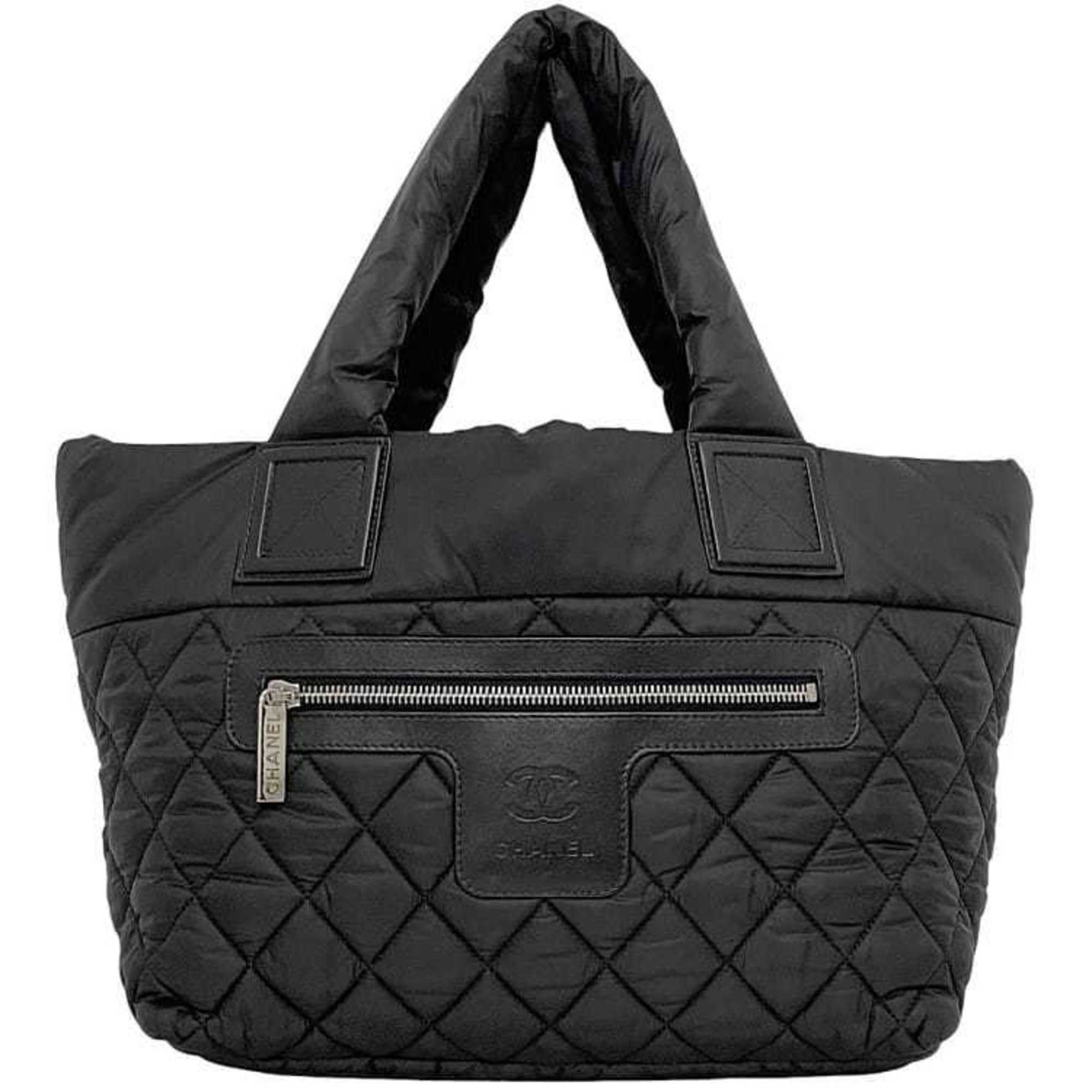Chanel Coco Cocoon PM Tote Bag, f-24232, Black, 8610, 19th Series, Nylon, 19941283, CHANEL, Mark, Quilted, Women’s/Men’s, Nylon Bag