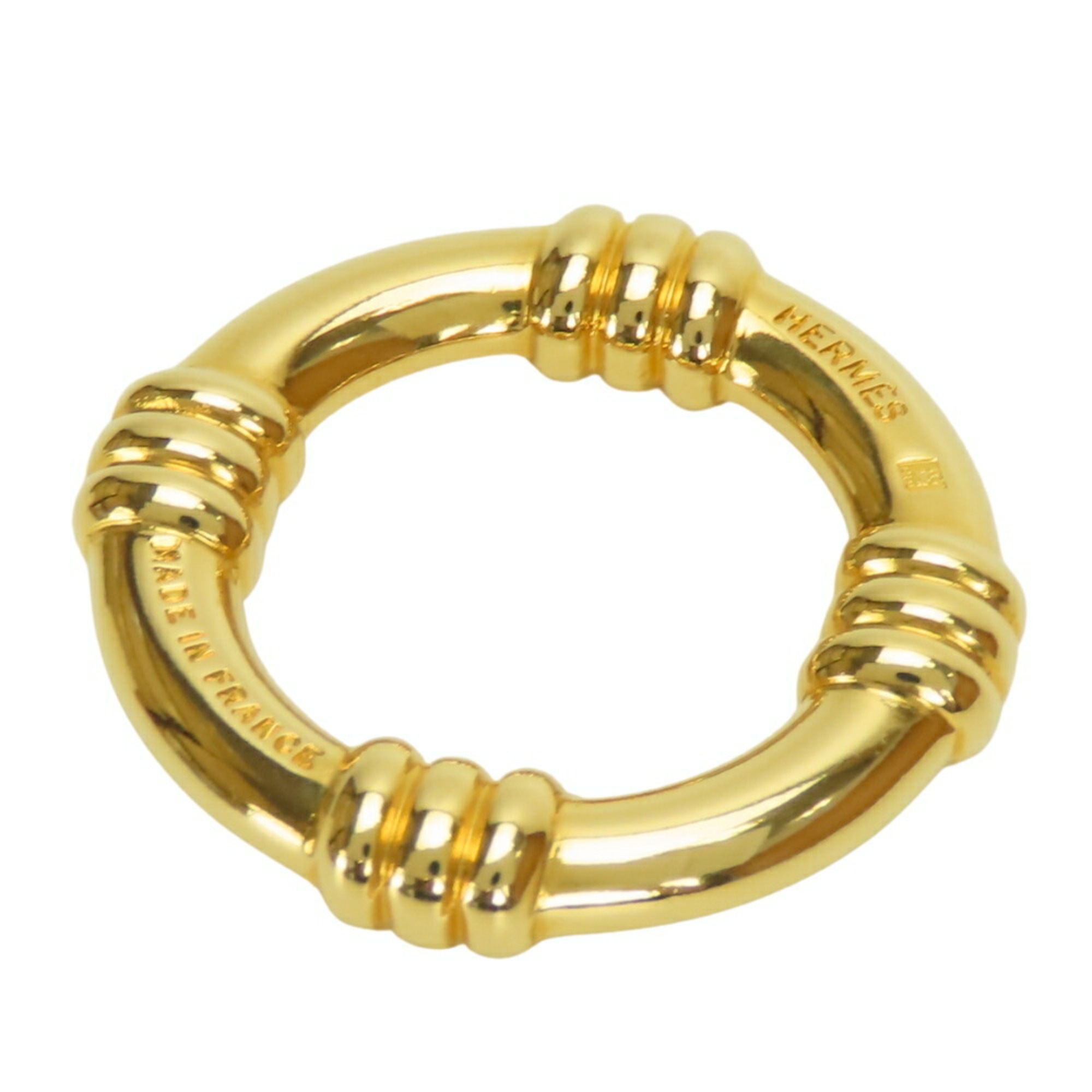 Hermes BouÃ© Metal GP Scarf Ring for Women