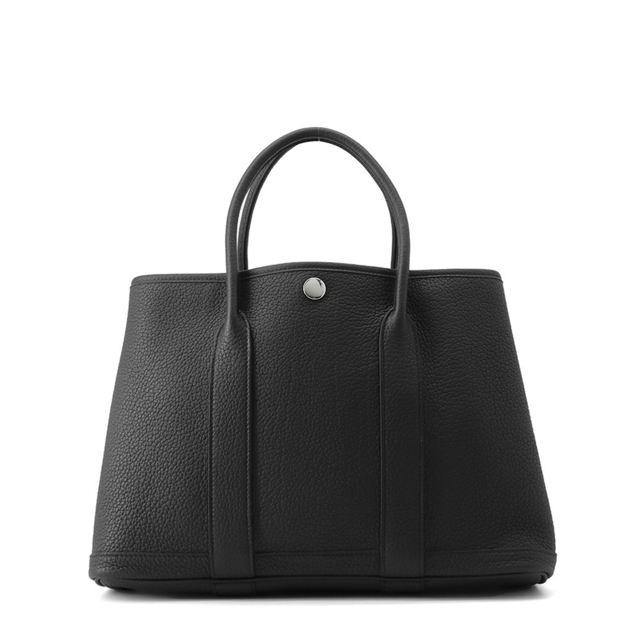 Hermes HermÃ¨s Garden TPM Tote Bag, Black/Negonda, K Stamp, Black