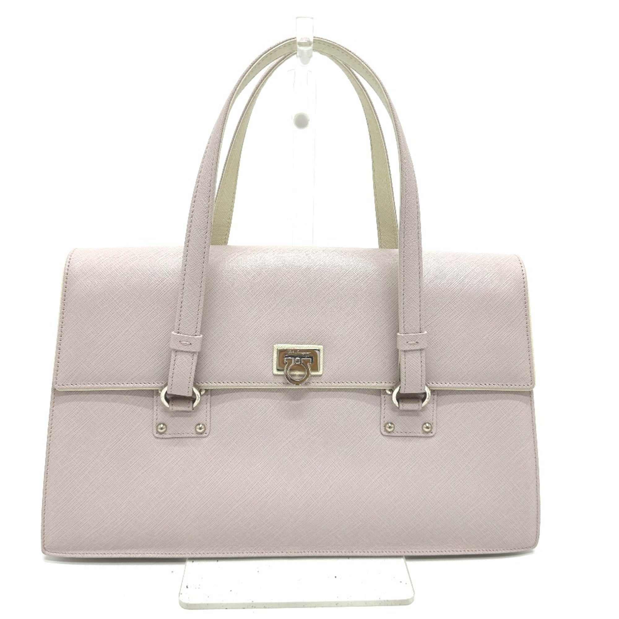 Salvatore Ferragamo Gancini handbag in pink leather for women