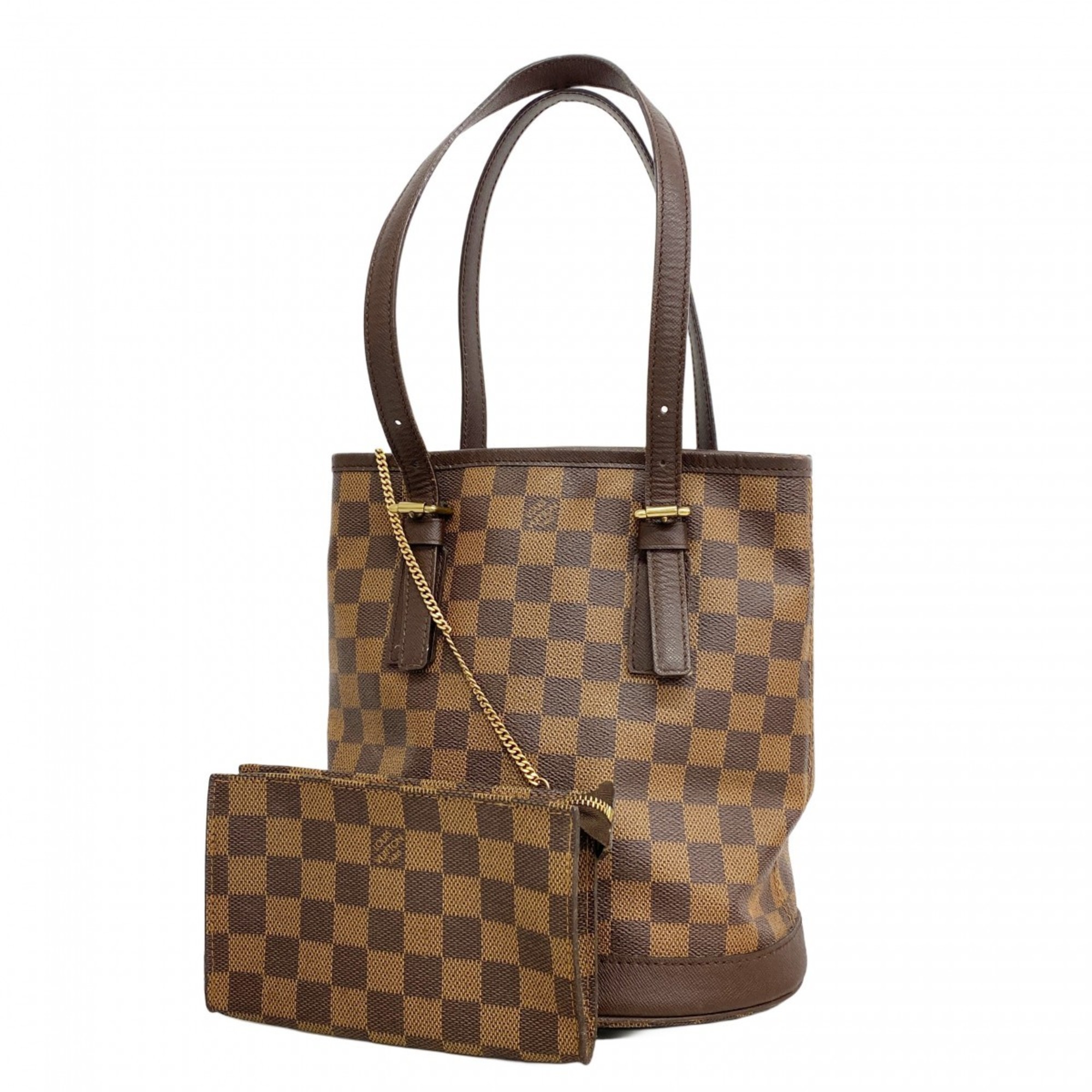 Louis Vuitton Damier Marais Tote Bag N42240 Ebene Women’s