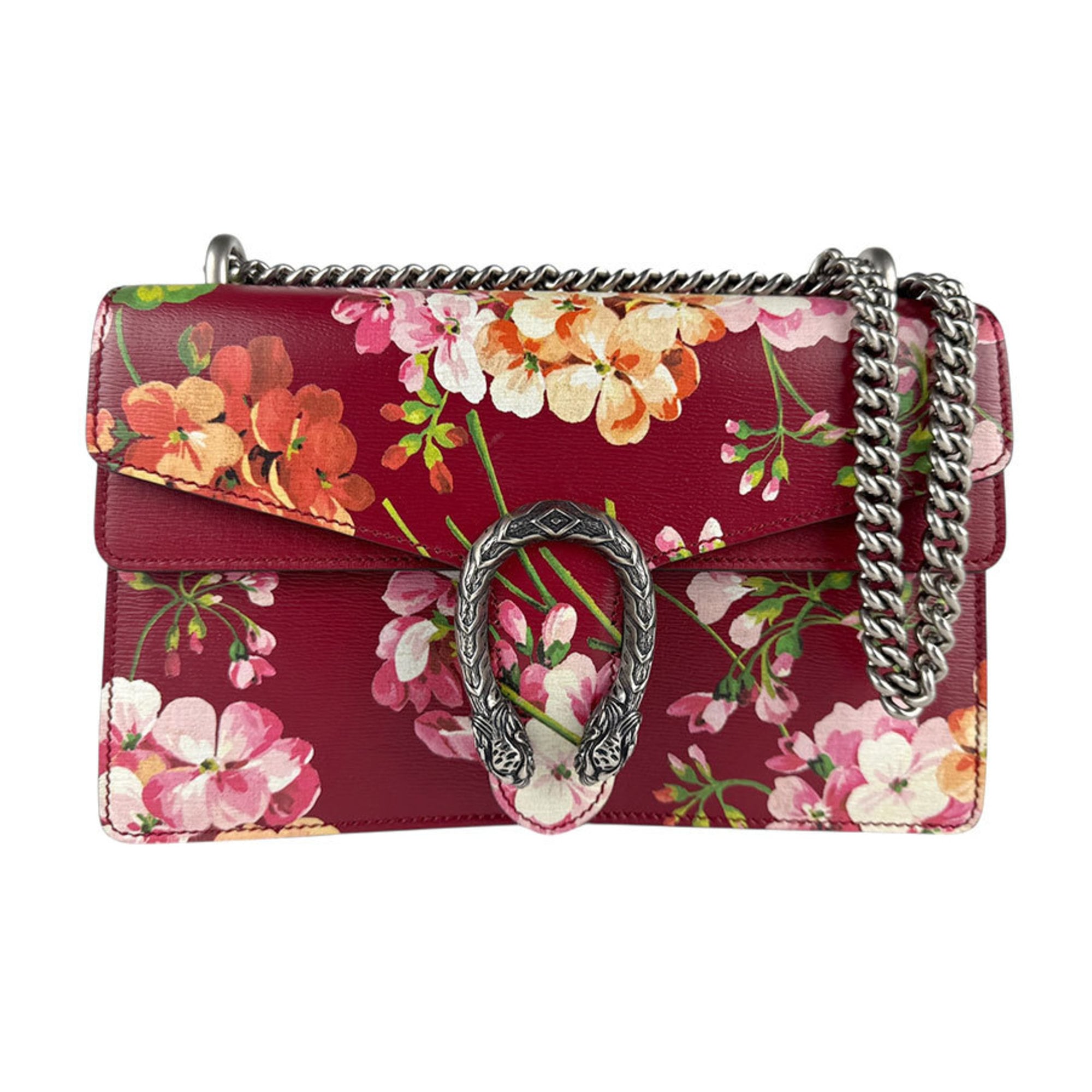 Gucci Dionysus Leather Shoulder Bag, Red, Women’s, 400249 z7326