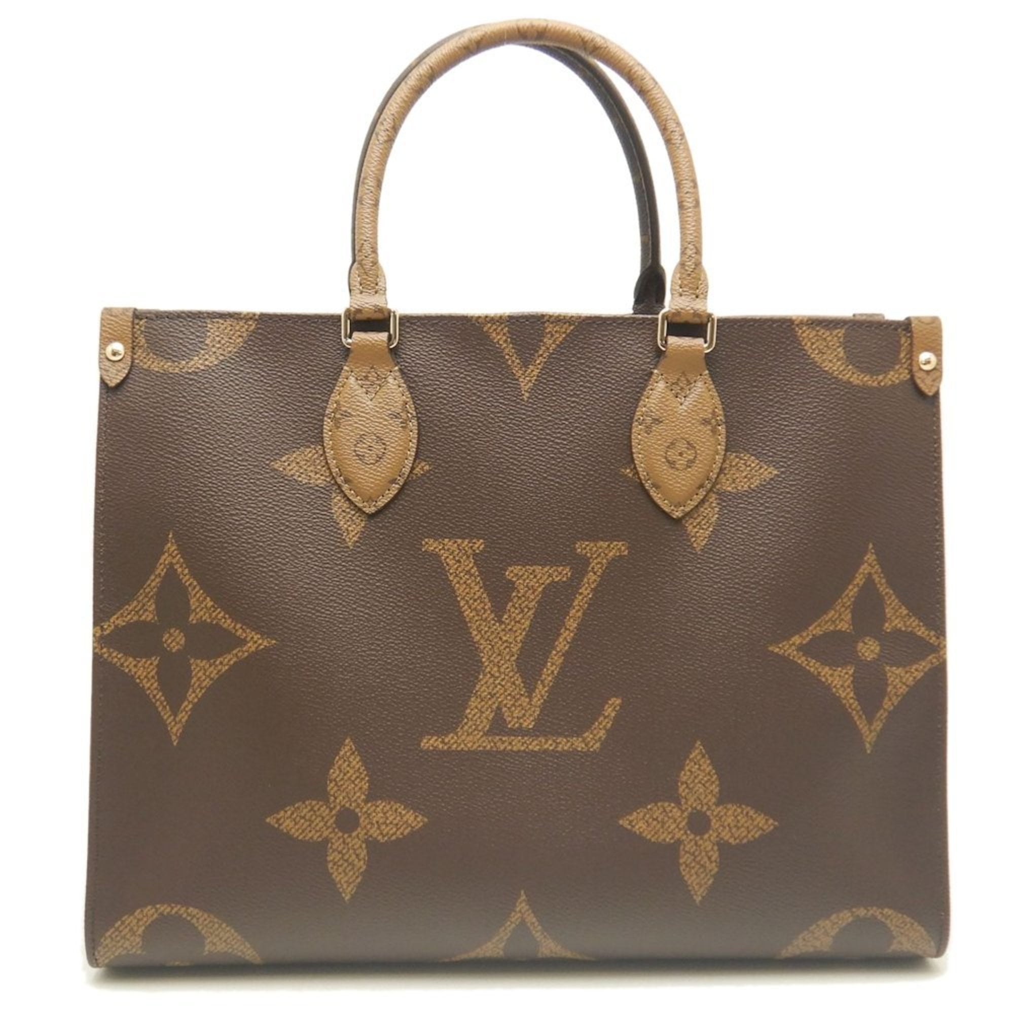 LOUIS VUITTON Monogram Giant On the Go MM M45321 Tote Bag, Brown, Women’s, 253342