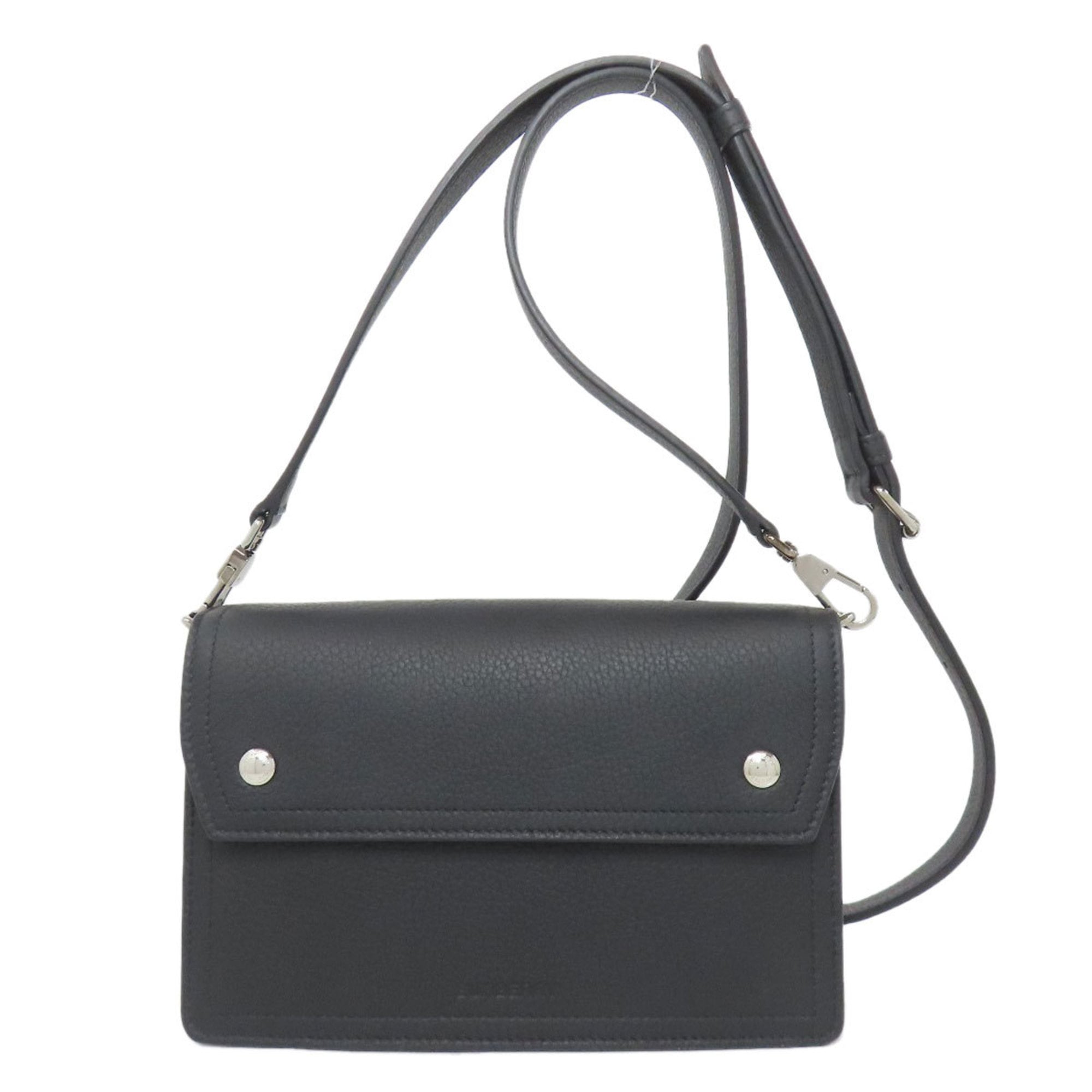 Burberry logo shoulder bag leather for women