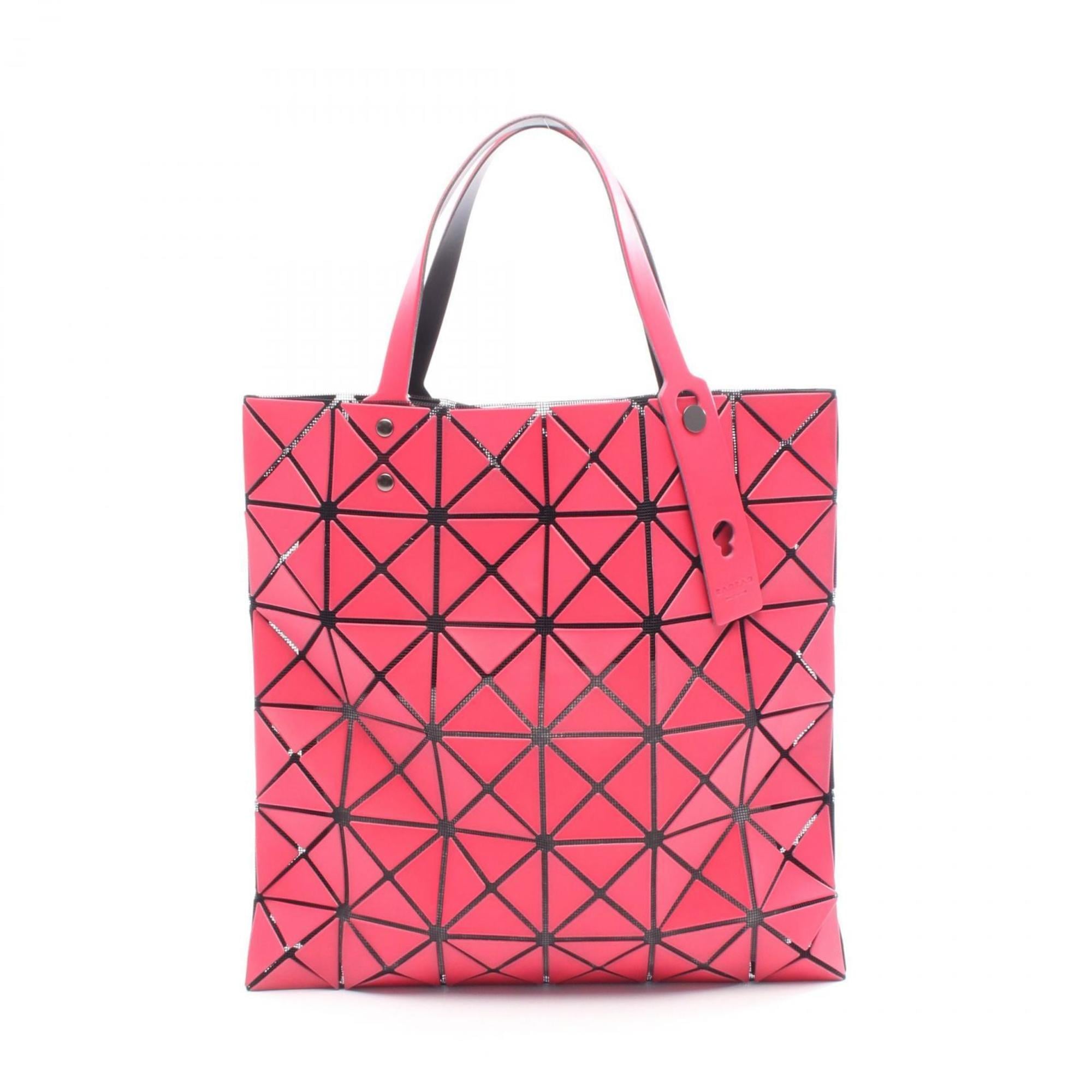 BAO ISSEYMIYAKE LUCENT Matte Tote Bag in Coated Canvas, Available Red and Black for Men Women, BB33-AG233