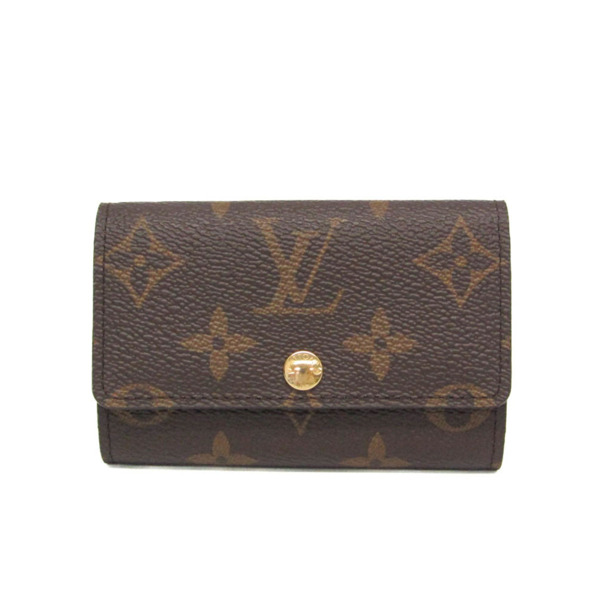 Louis Vuitton Monogram Key Holder 6 M62630 Men,Women Monogram Key Case Brown