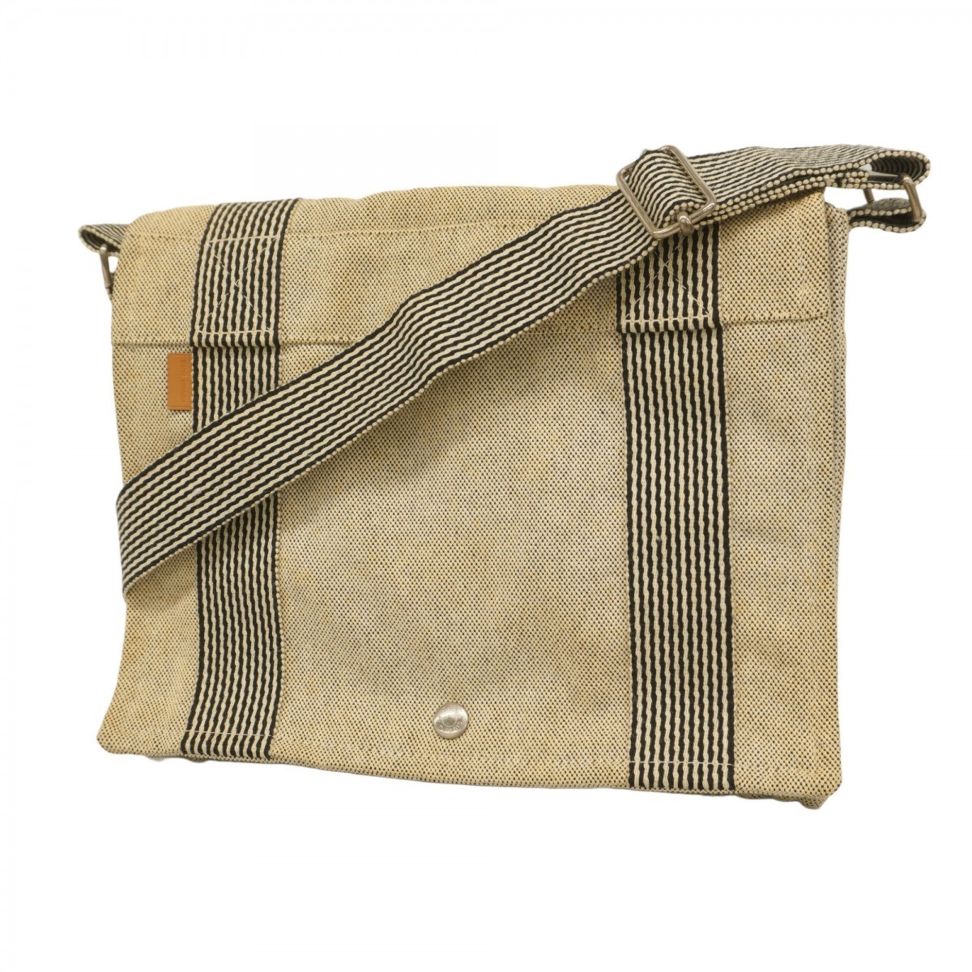 Hermes HermÃ¨s New Four Toubasas PM Shoulder Bag in Toile H Beige and Black for Women