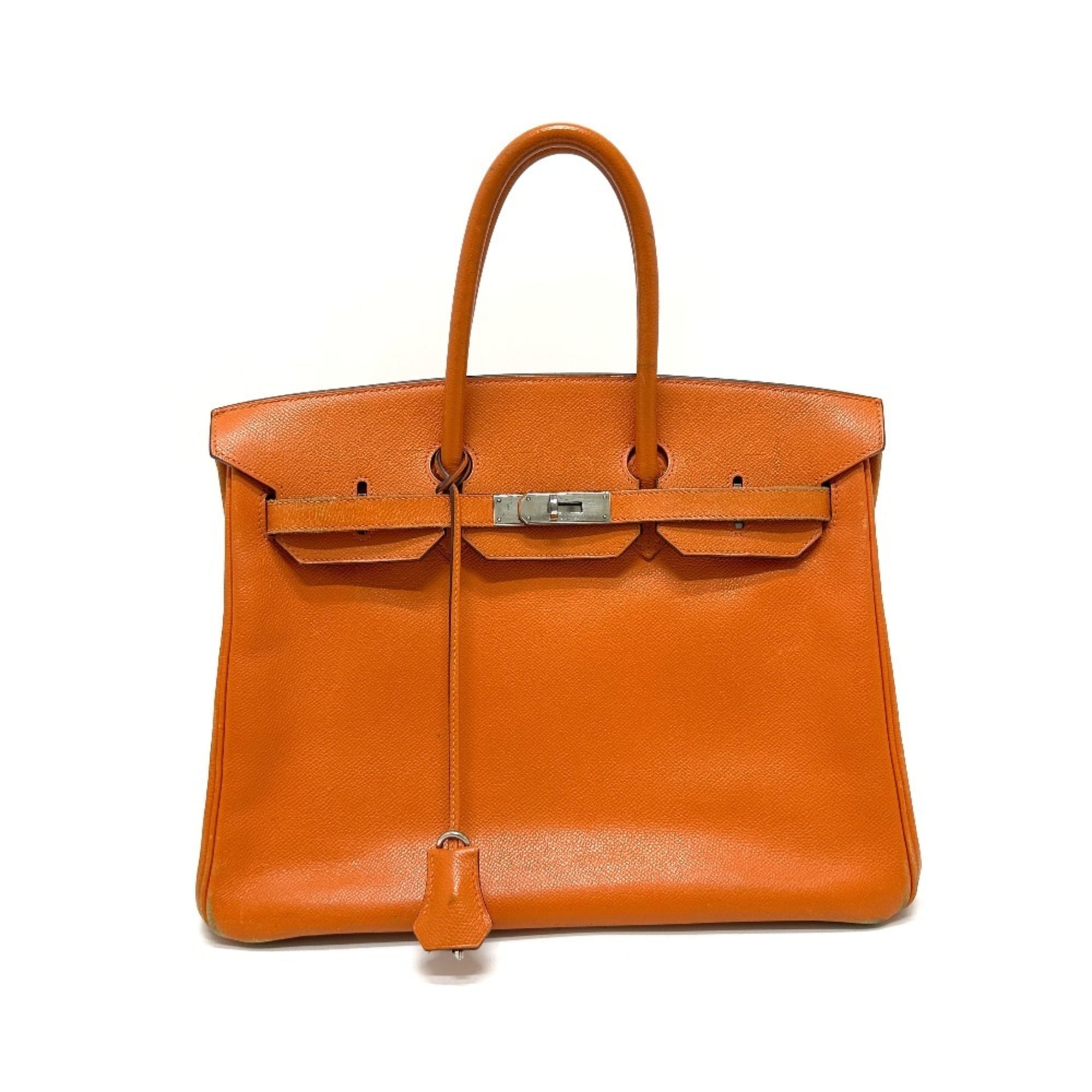 HERMES Birkin 35 bag, handbag, Epsom leather, women’s, orange