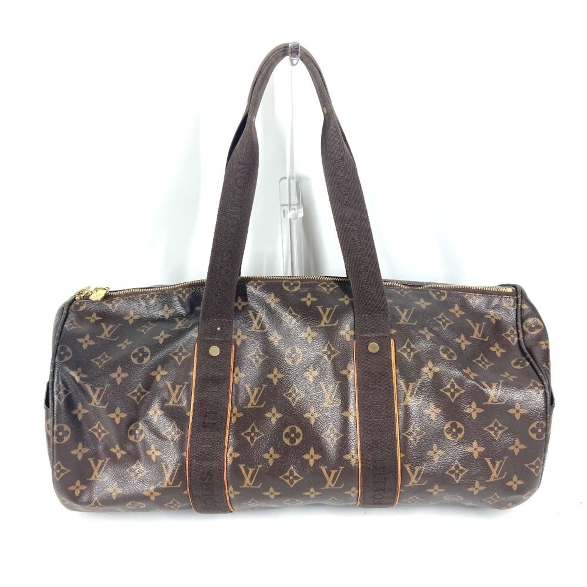 LOUIS VUITTON M97036 Monogram Sporty Bobur Sports Bag Shoulder Handbag Boston Canvas Men’s Women’s Brown