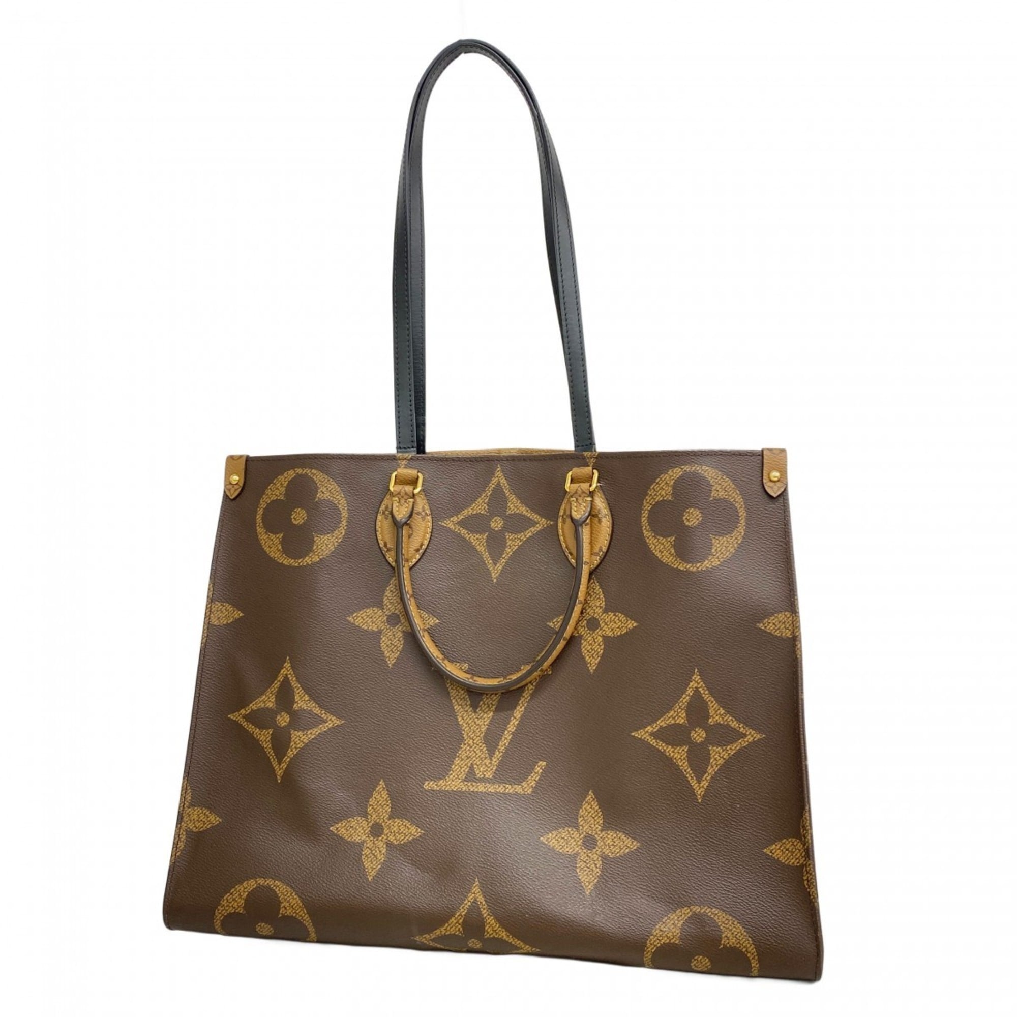 Louis Vuitton Monogram Giant Reverse On-the-Go Tote Bag M45320 Brown 2-Way for Men and Women P1953567