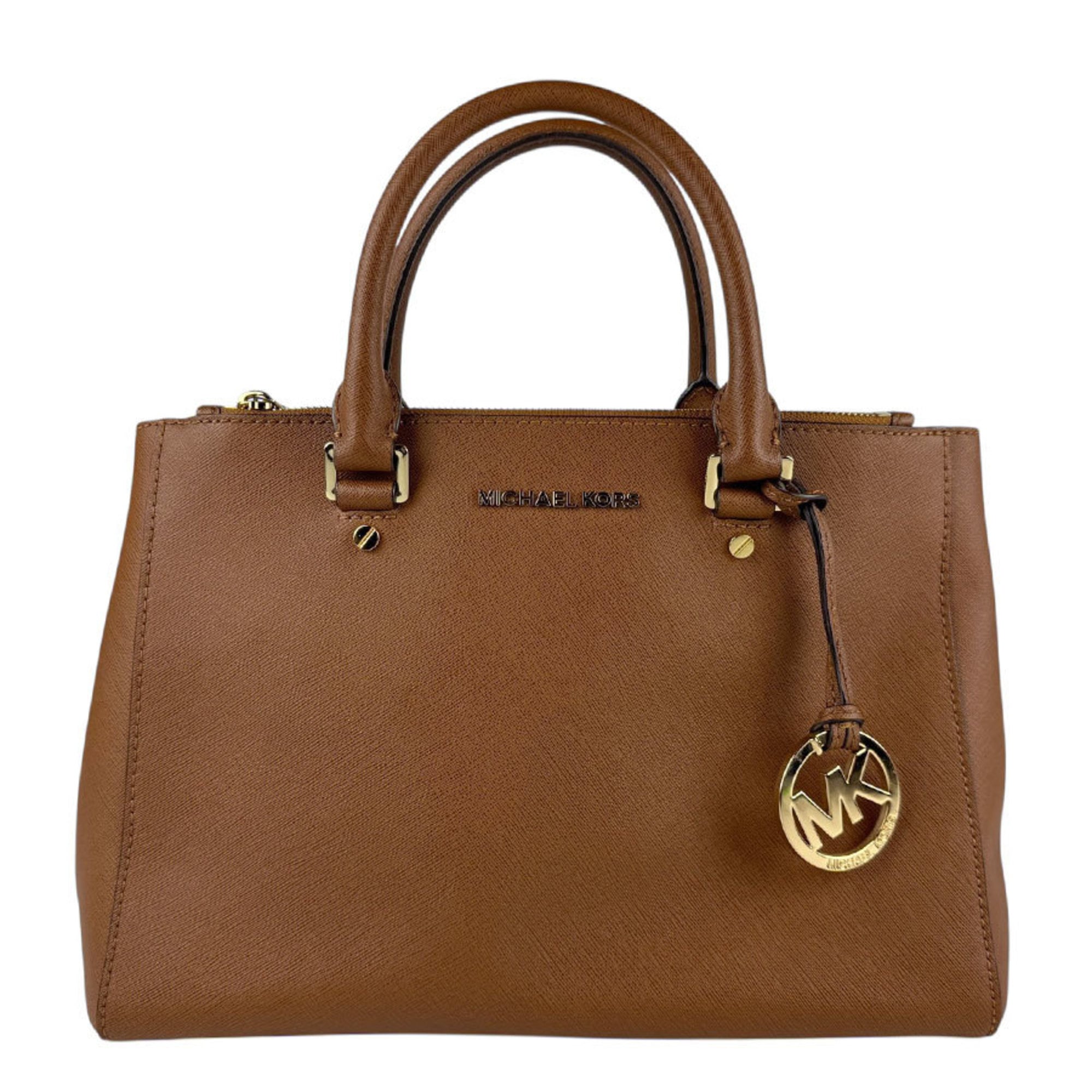 Michael Kors shoulder bag/handbag, brown leather, women’s, z6228