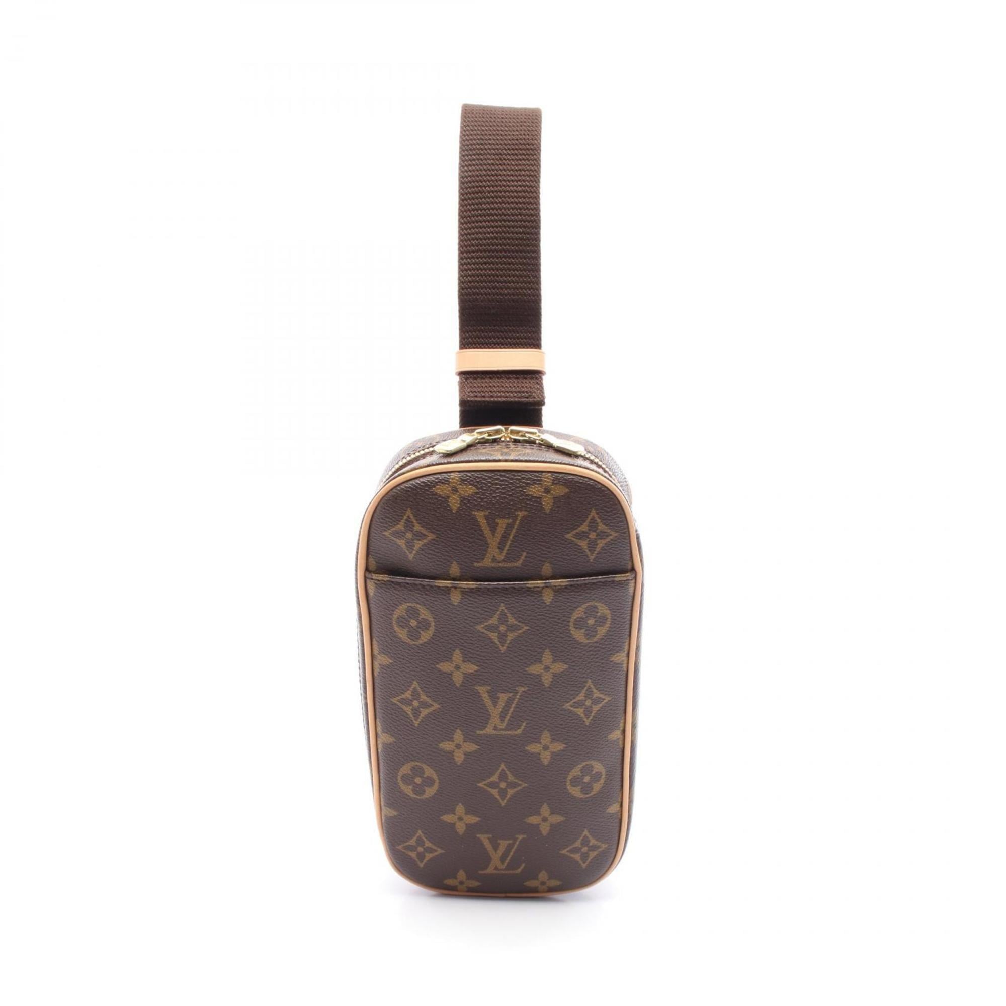 Louis Vuitton Pochette Ganju Waist Bag/Body Bag, Coated Canvas and Leather with Monogram Design, Brown, M51870, for Men Women