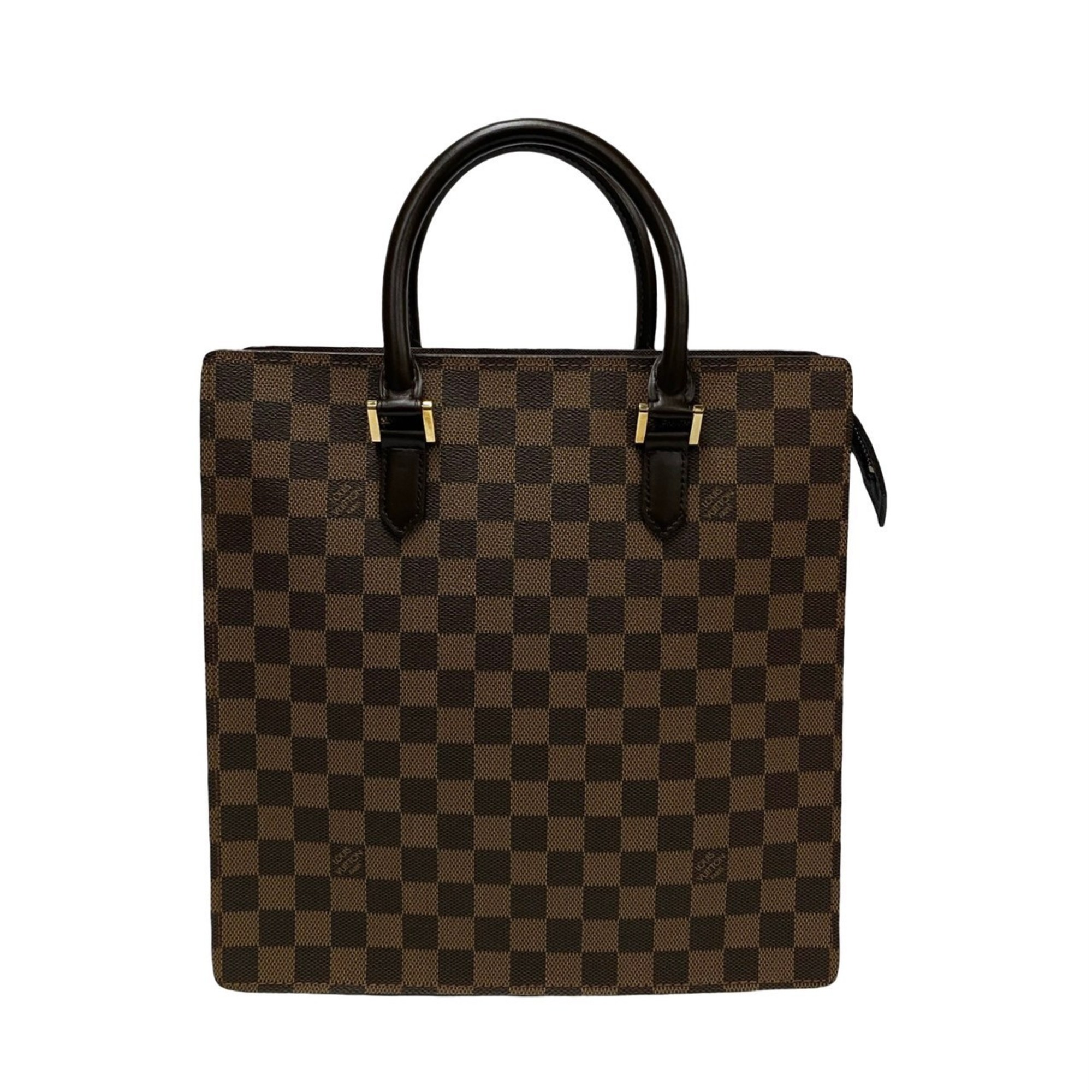 LOUIS VUITTON Venice PM Damier Leather Handbag/Tote Bag, Brown, i24-5