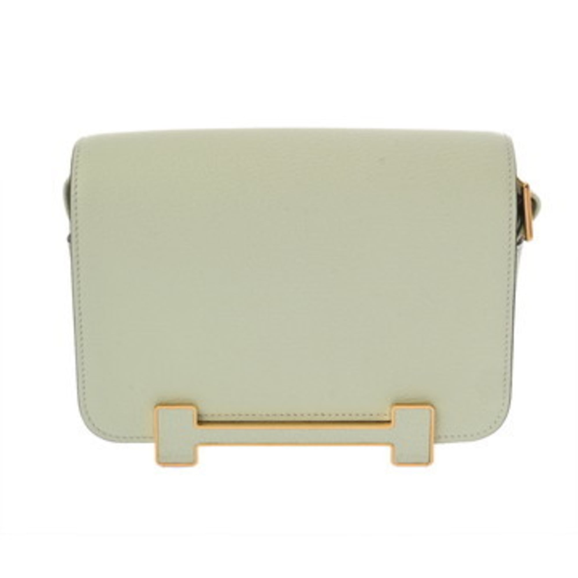 HERMES Geta Vertifiz B Stamp (circa 2023) Women’s Chevre Shoulder Bag, Rank A, Pre-owned, Ginzo